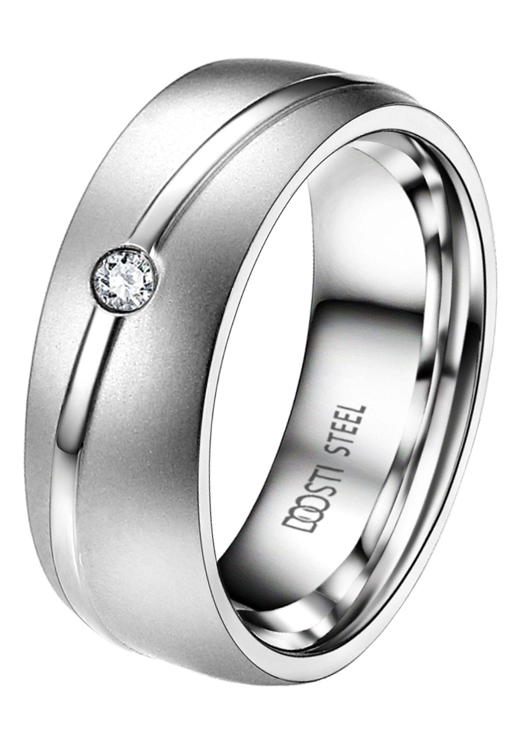 DOOSTI Trouwring Sieraden cadeau roestvrijstalen trouwring partnerring LIEBE