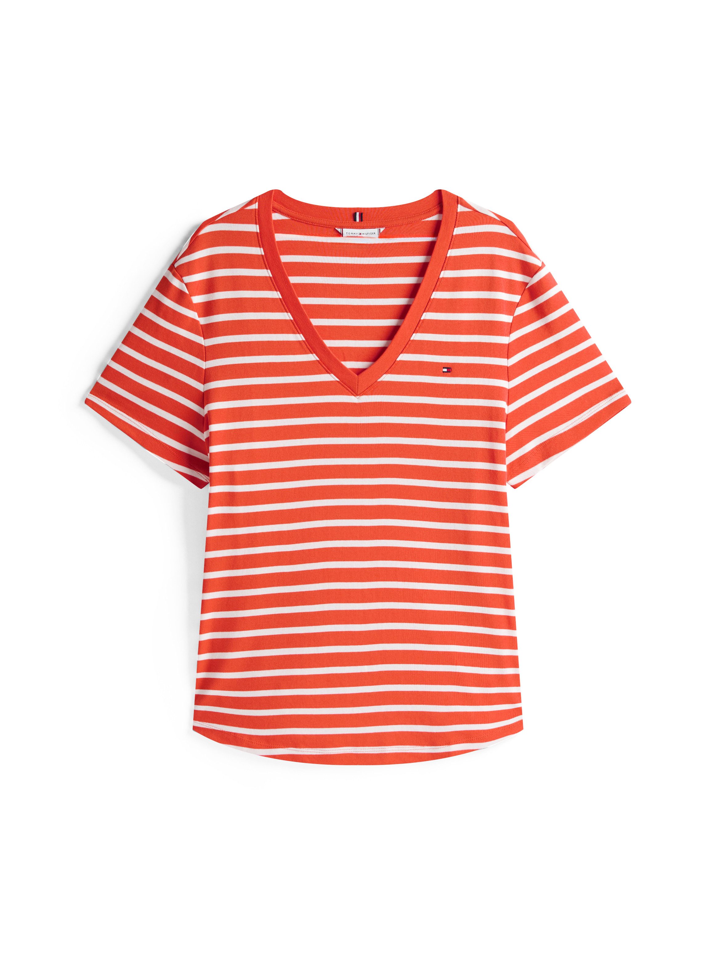 Tommy Hilfiger Curve Shirt met V-hals CRV SLIM CODY V-NK SS