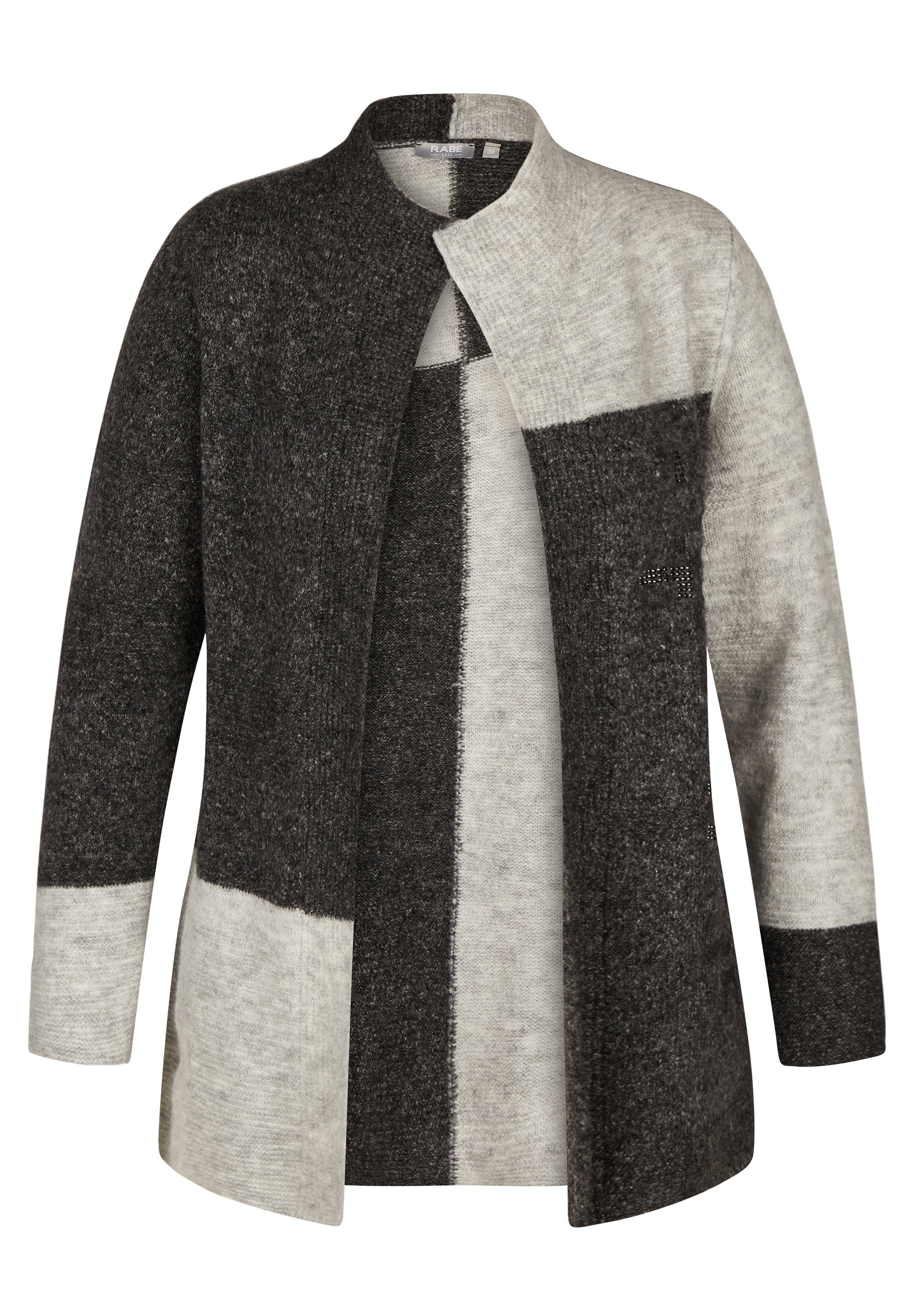 Rabe Vest met contrasterend kleurenpatroon
