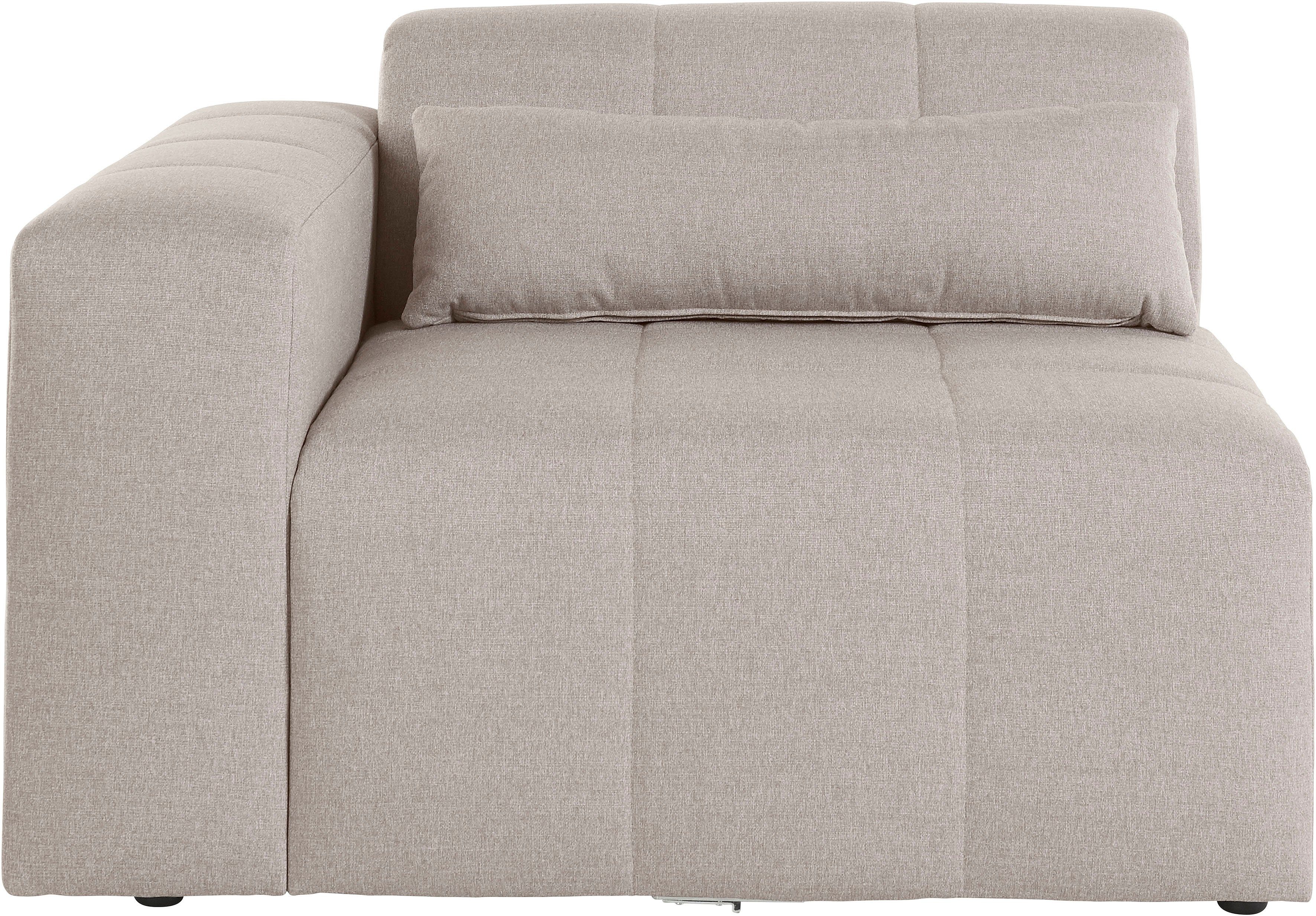 LeGer Home by Lena Gercke Sofaelement Maileen Module fauteuil met armleuning, te verbinden met andere modules van de serie