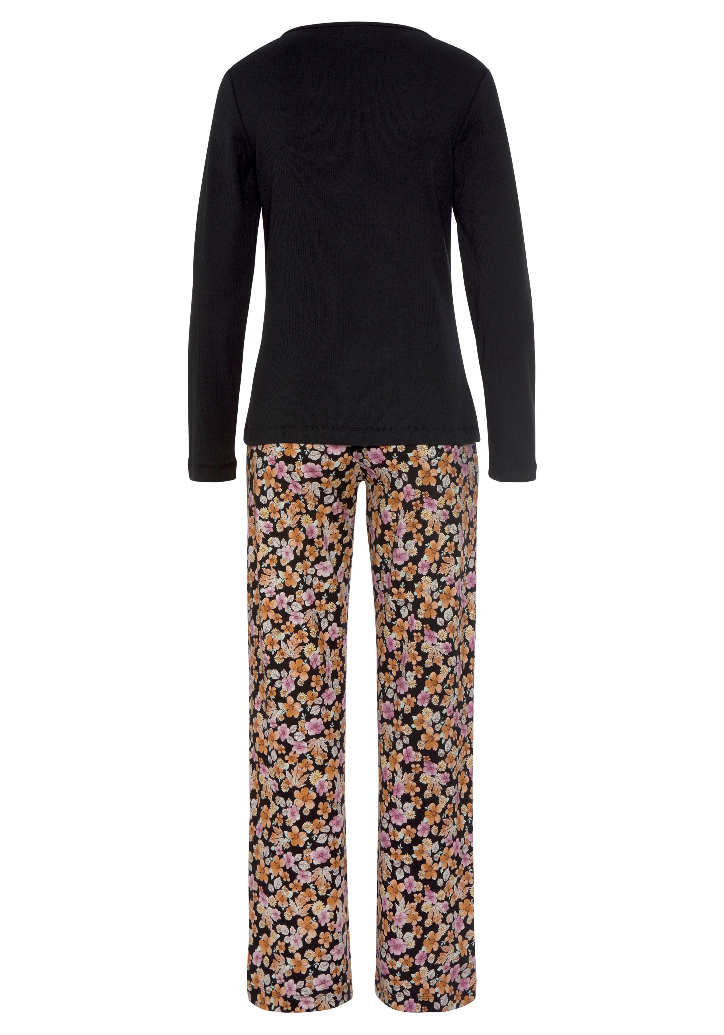 Vivance Dreams Pyjama met mooie bloemenprint (2-delig)