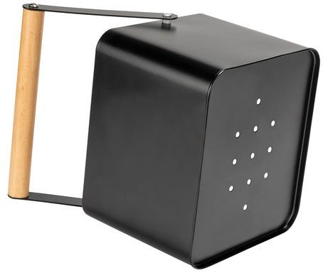 WENKO Organizer Model Baco robuust, poedergecoat zwart metaal