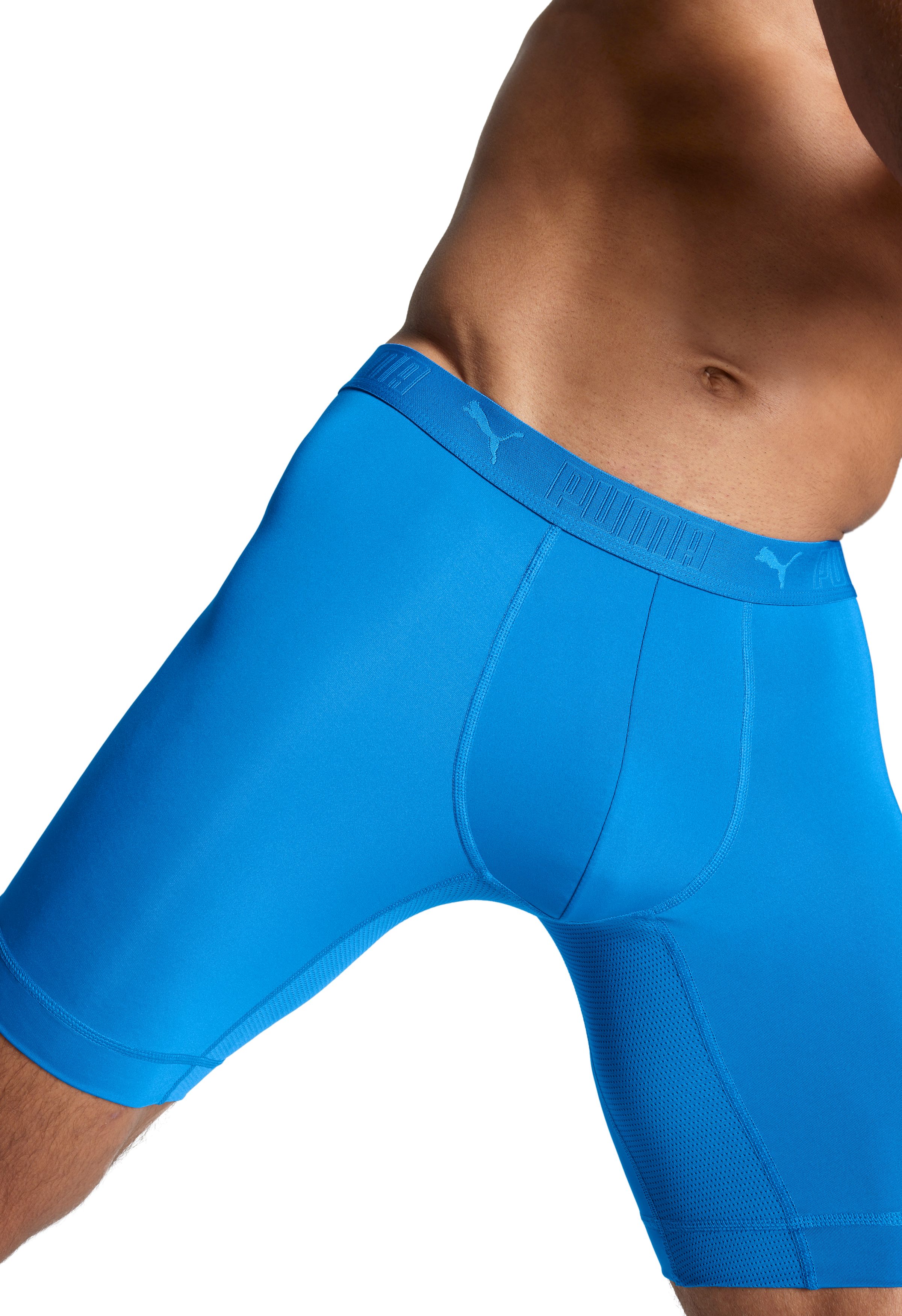 PUMA Boxershort PUMA MEN SPORT MICROFIBER LONG BOXERS 2P (2 stuks, Set van 2)