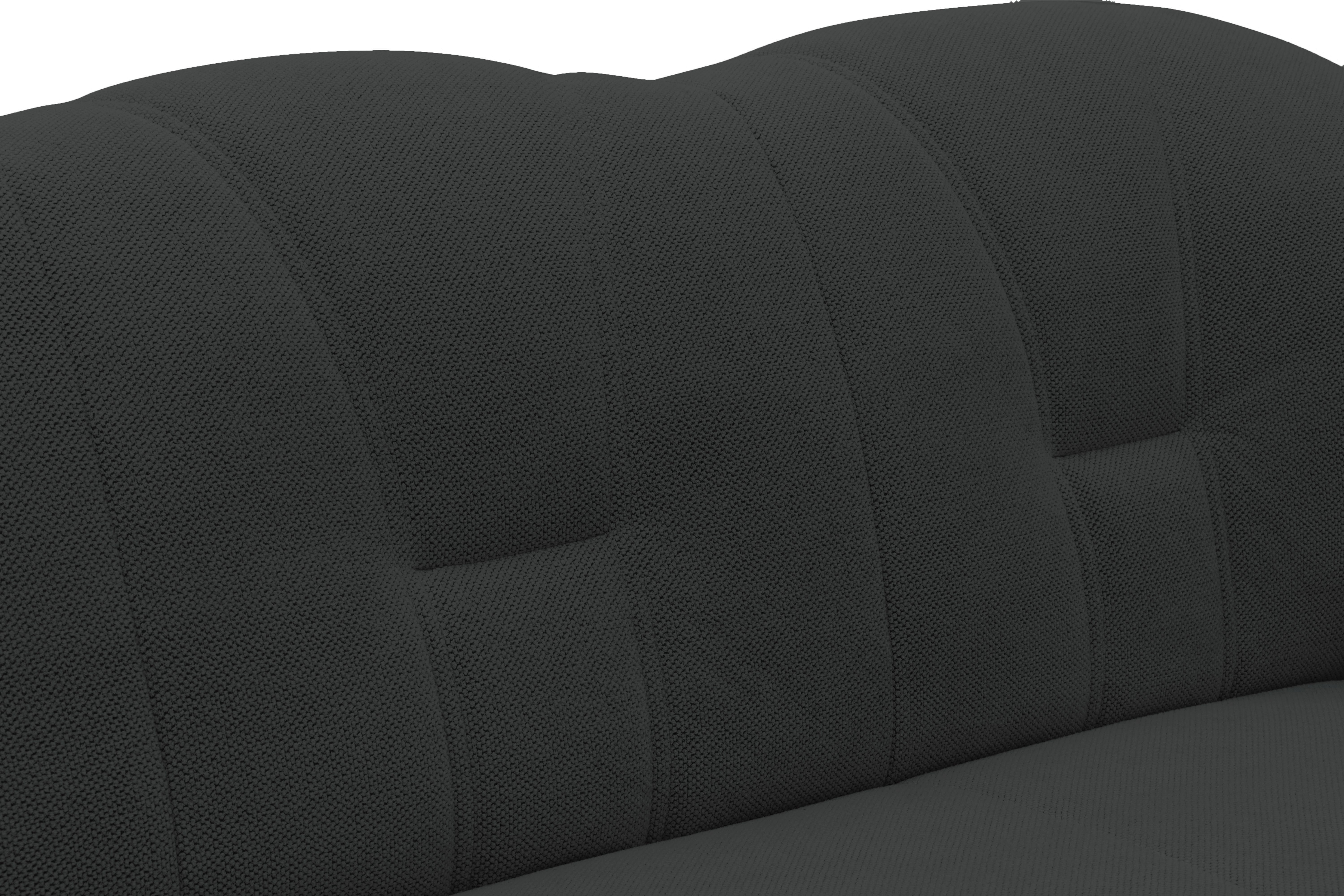 DOMO collection Zithoek Flores ook in leren bekleding, B/D/H: 293/180/86 cm, U-vorm (3 stuks)
