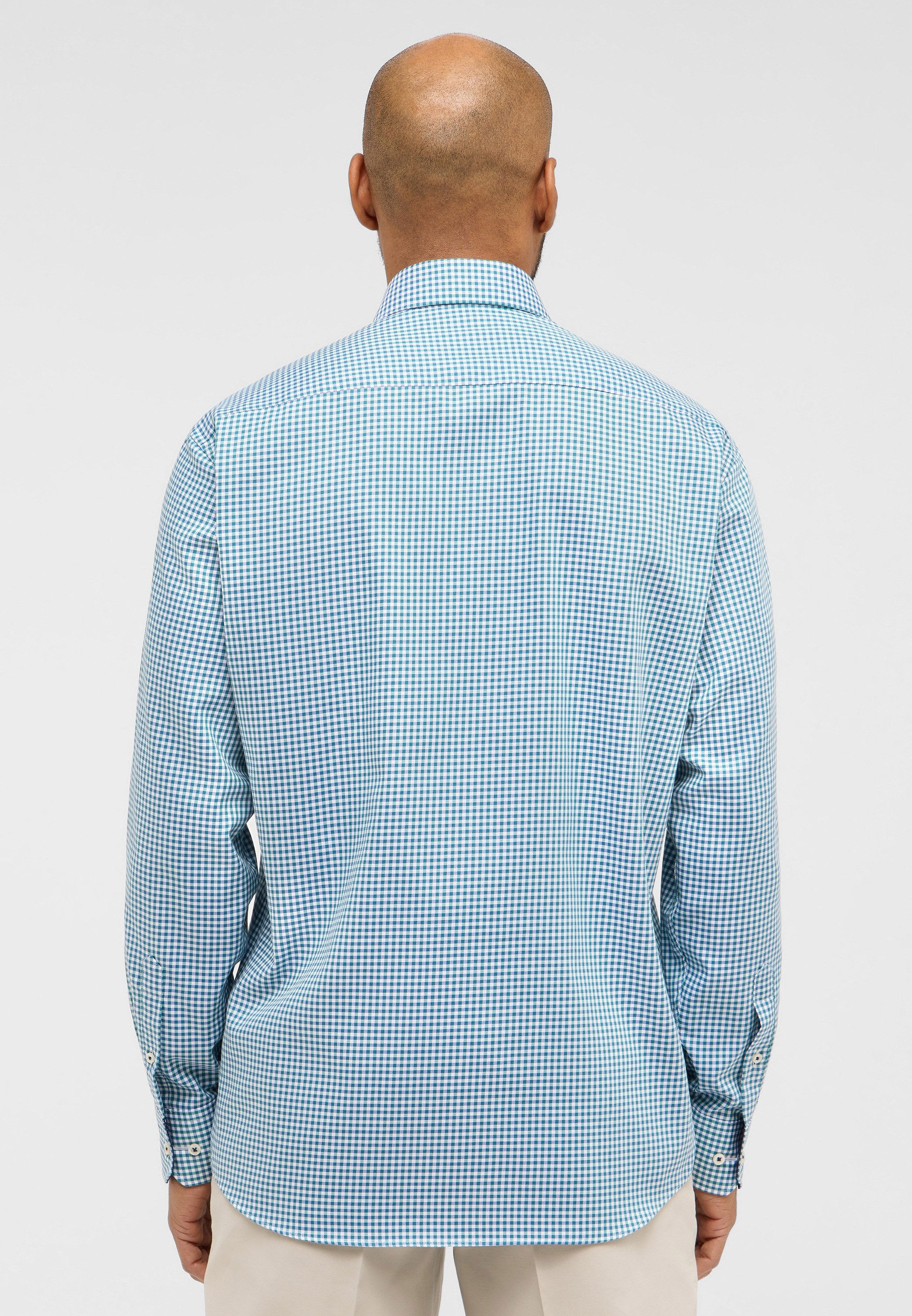 Eterna Overhemd met lange mouwen Comfort fit NON IRON (strijkvrij)