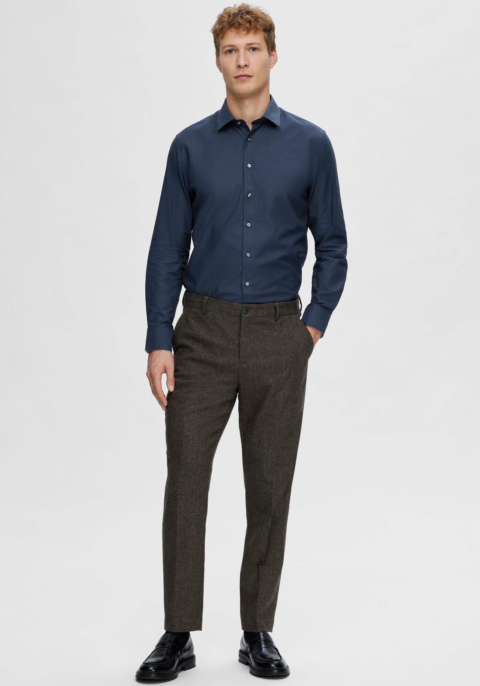 SELECTED HOMME Overhemd met lange mouwen SLHSLIMSOHO-DETAIL SHIRT LS NOOS