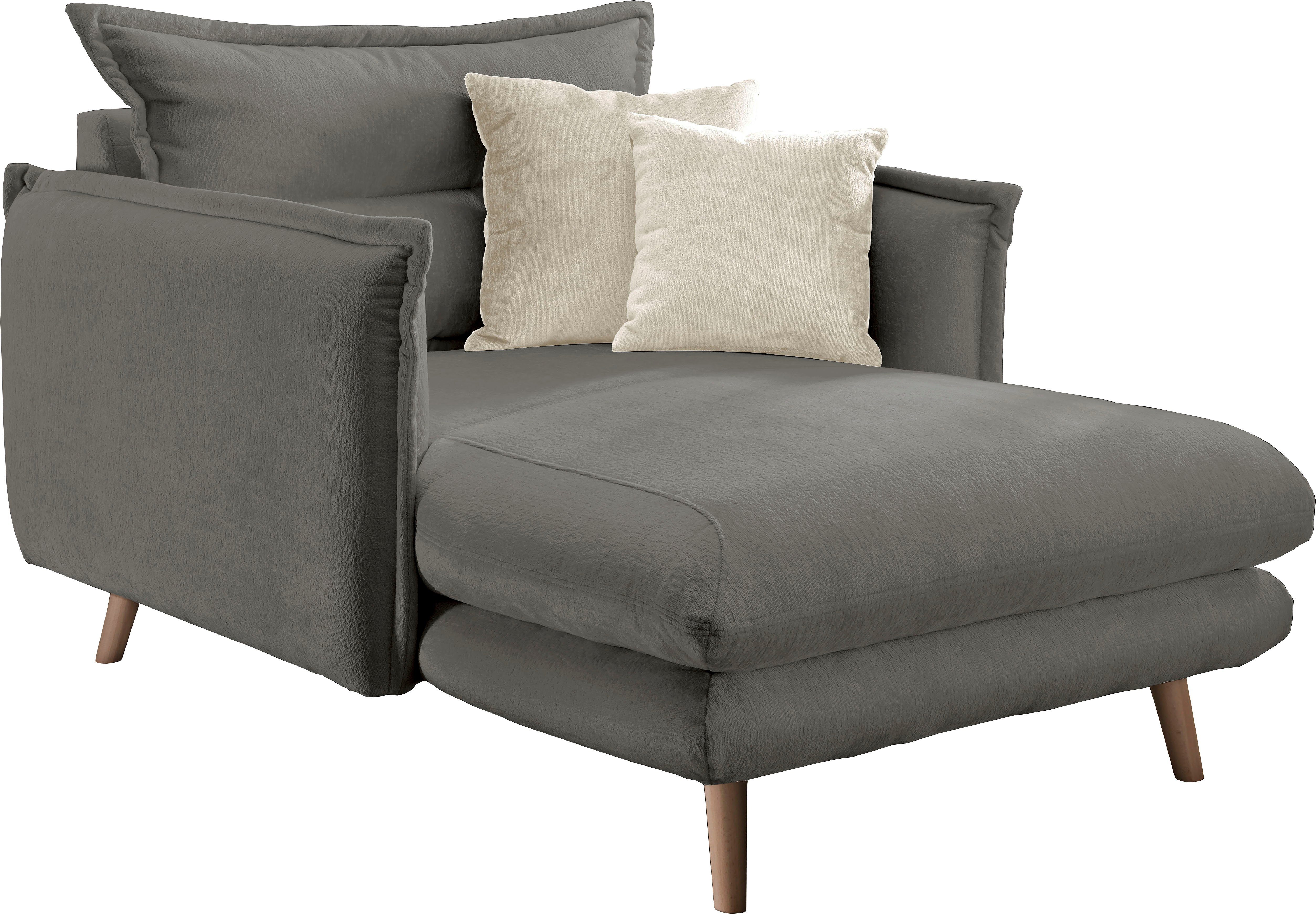 INOSIGN Loveseat LAZIO moderne fauteuil met een comfortabele bekleding, 2 stuks decoratieve sierkussens