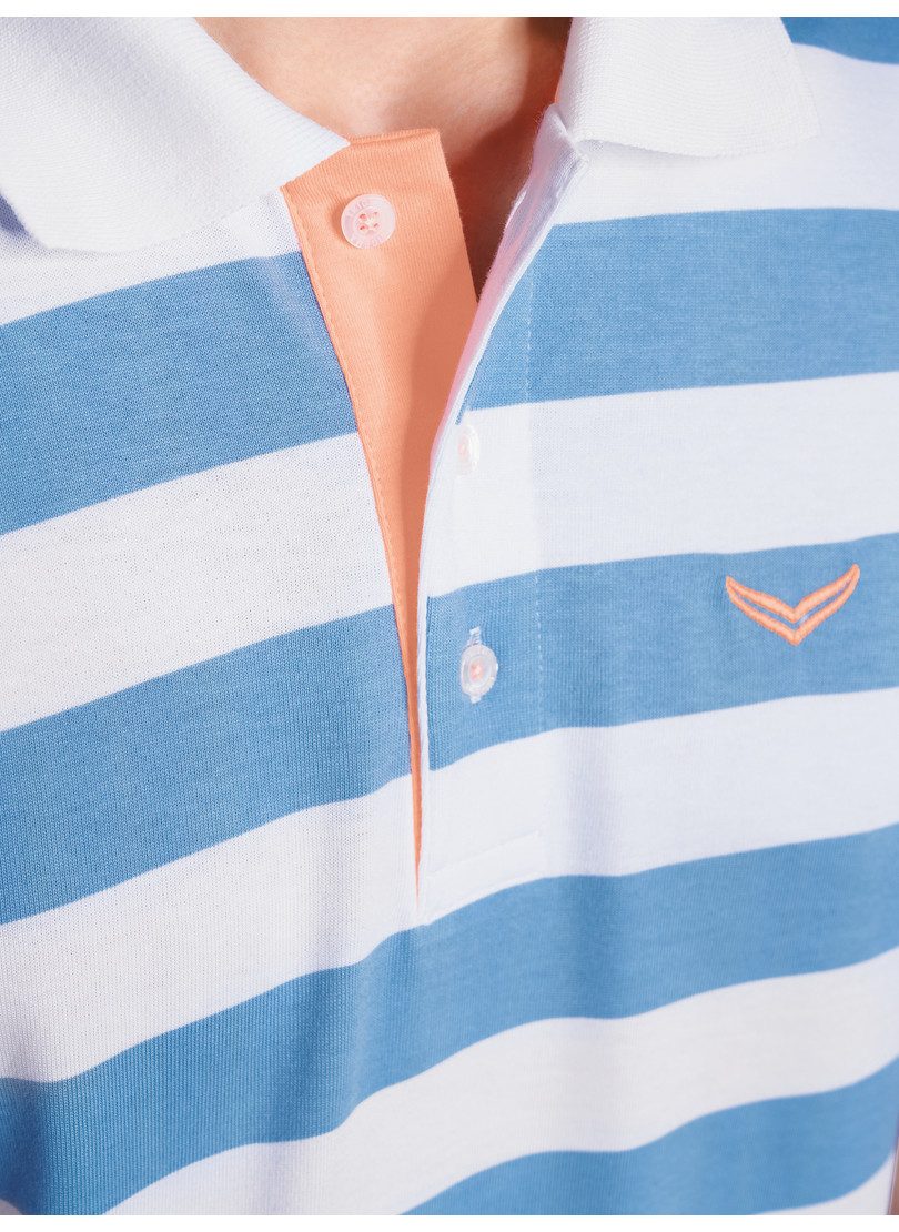 Trigema Poloshirt TRIGEMA heavy poloshirt met streepjespatroon (1-delig)