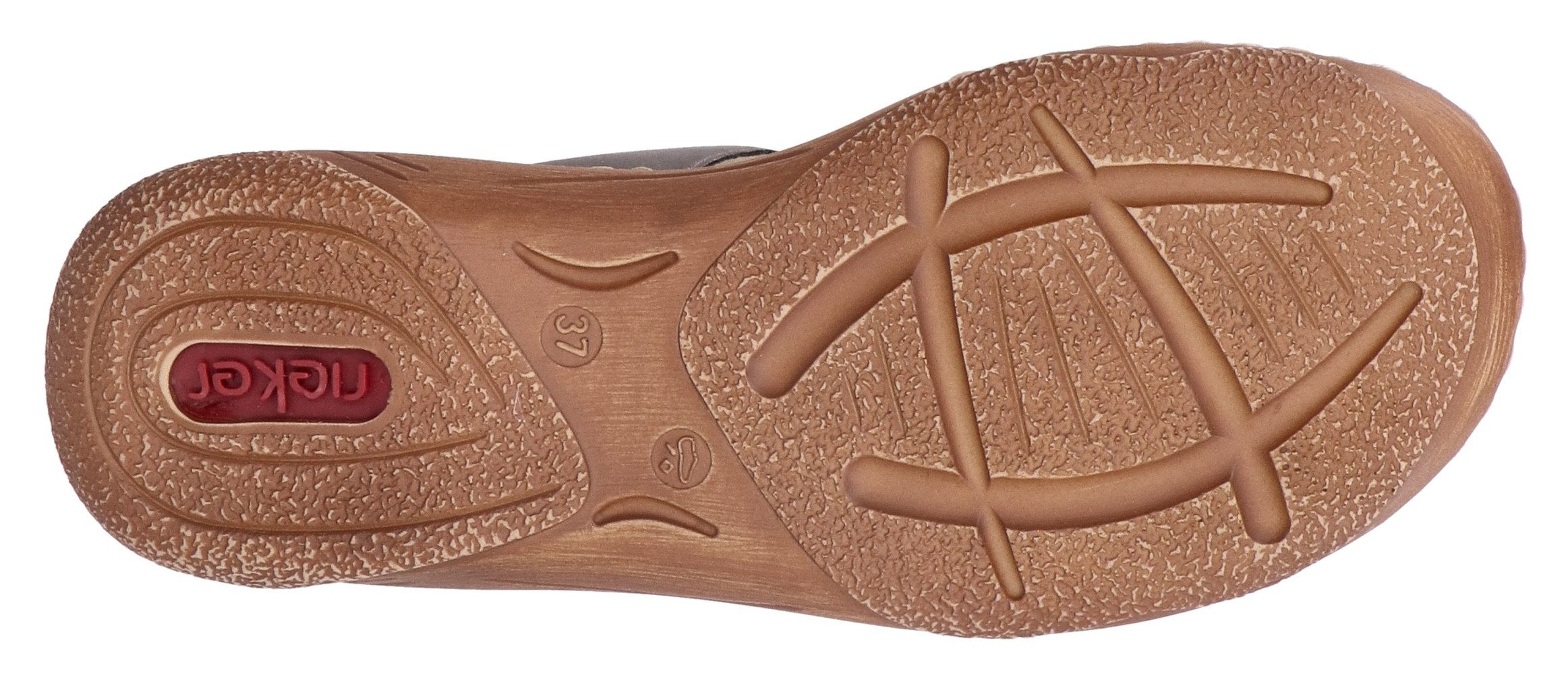 Rieker Slippers Zomerschoen, slippers, vakantieschoen, klittenbandschoen met perforatie