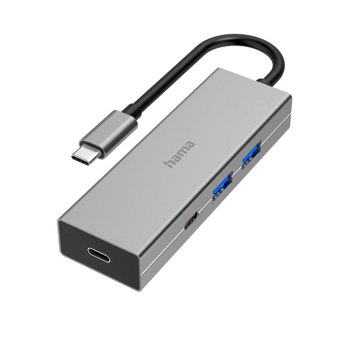 Hama USB-adapter USB-C-hub, 4 poorten, 2x USB-A, 2x USB-C, USB 3.2 Gen1, 5 Gbps