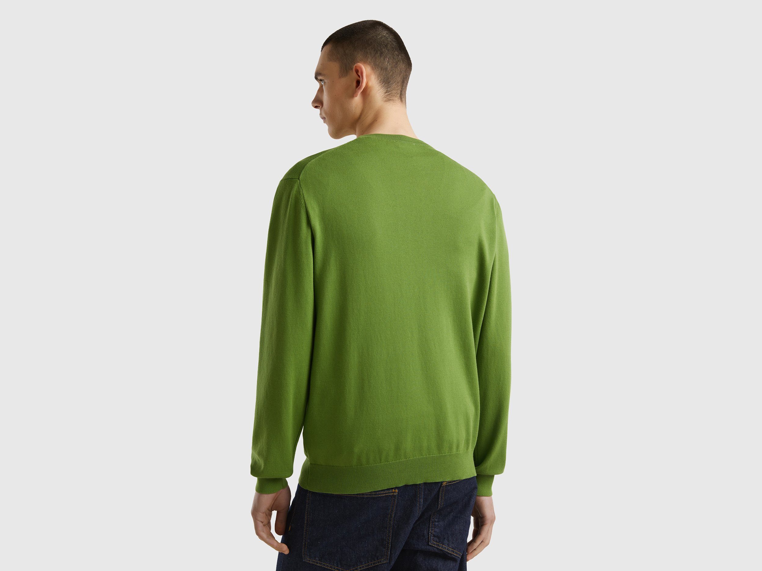 United Colors of Benetton Trui met ronde hals met merklabel