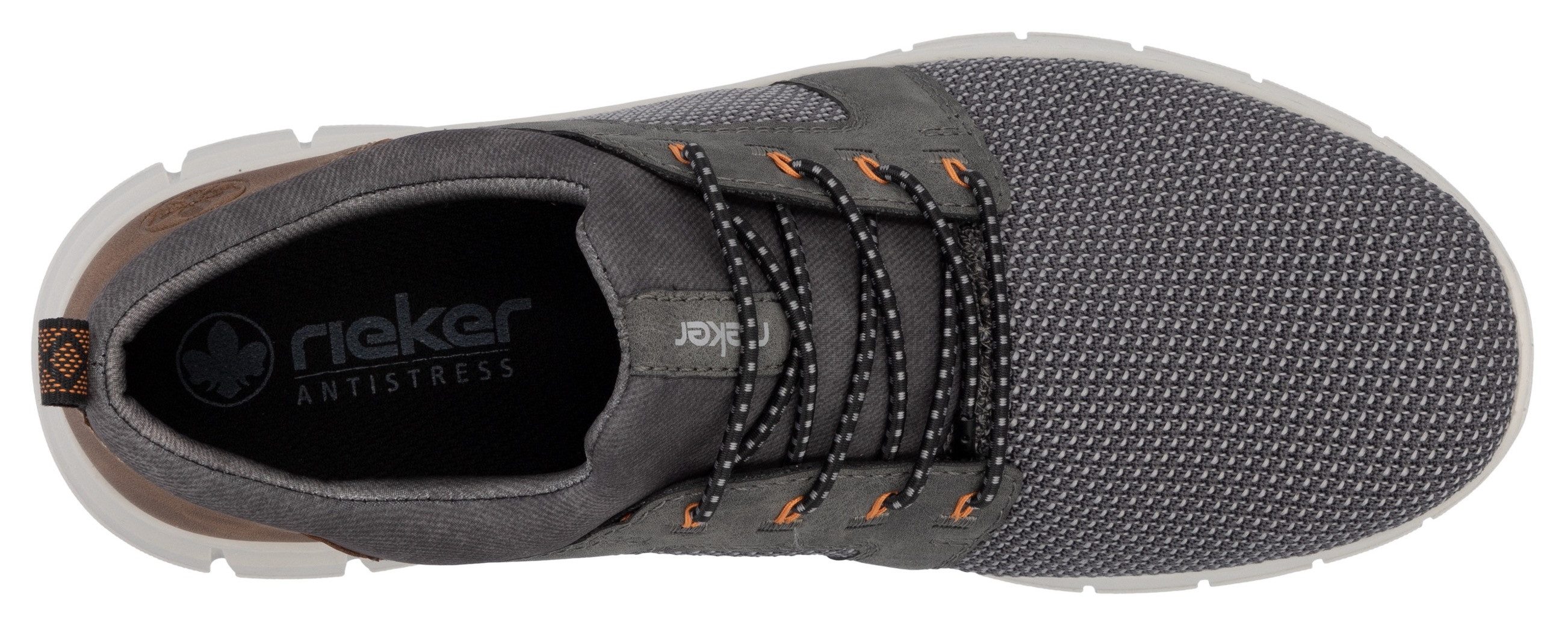 Rieker Slip-on sneakers , instapschoen, lage schoen, vrijetijdsschoen met elastiek, om in te stappen
