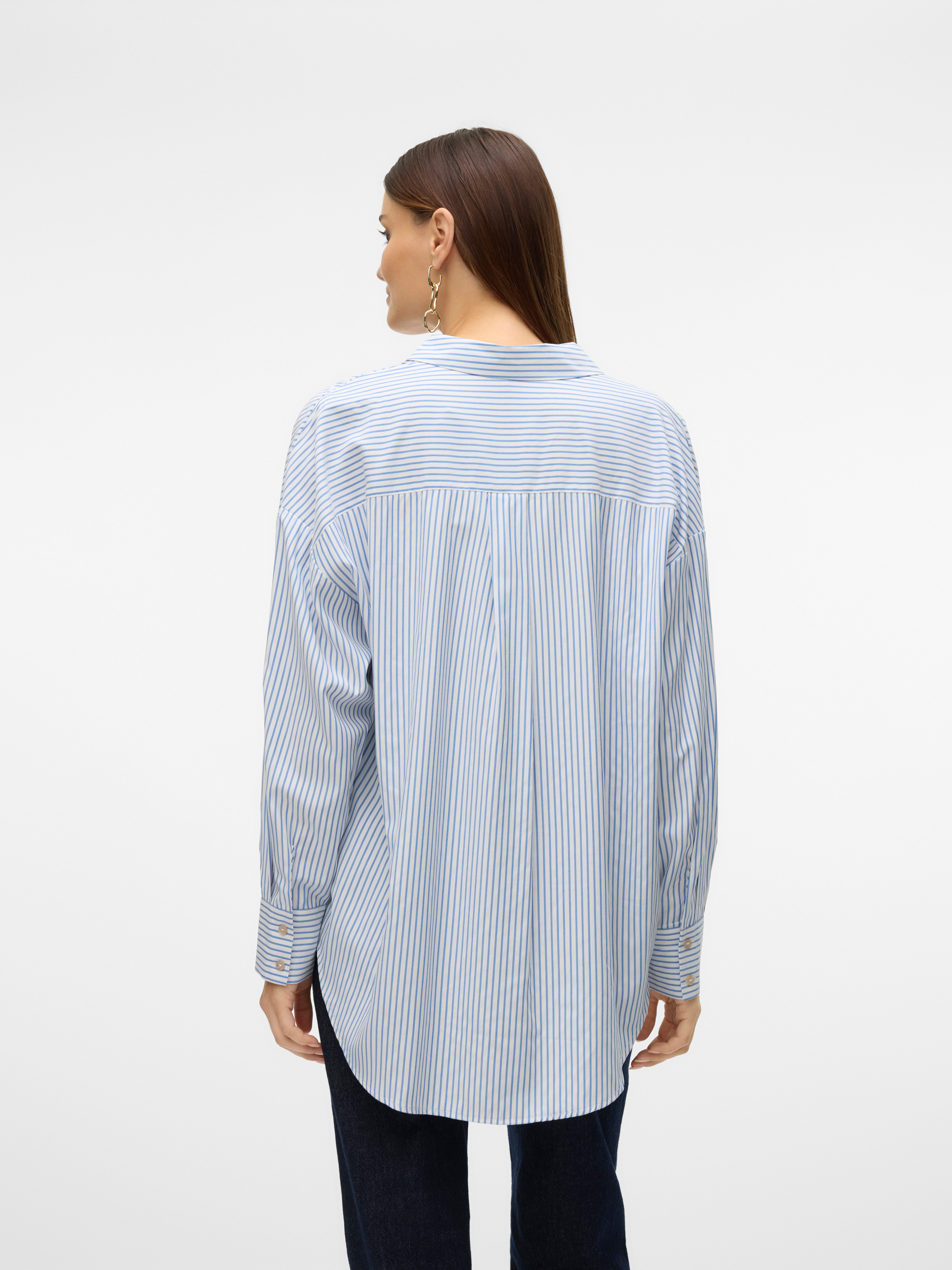 Vero Moda Blouse met lange mouwen VMNORA LS OVERSIZE SHIRT WVN GA NOOS