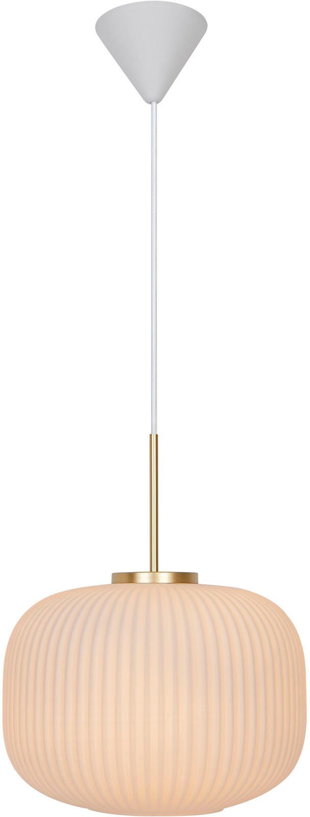 Nordlux Hanglamp Milford Vintage-ontwerp, parallel schakeling mogelijk, aluminium behuizing, IP54 (1 stuk)