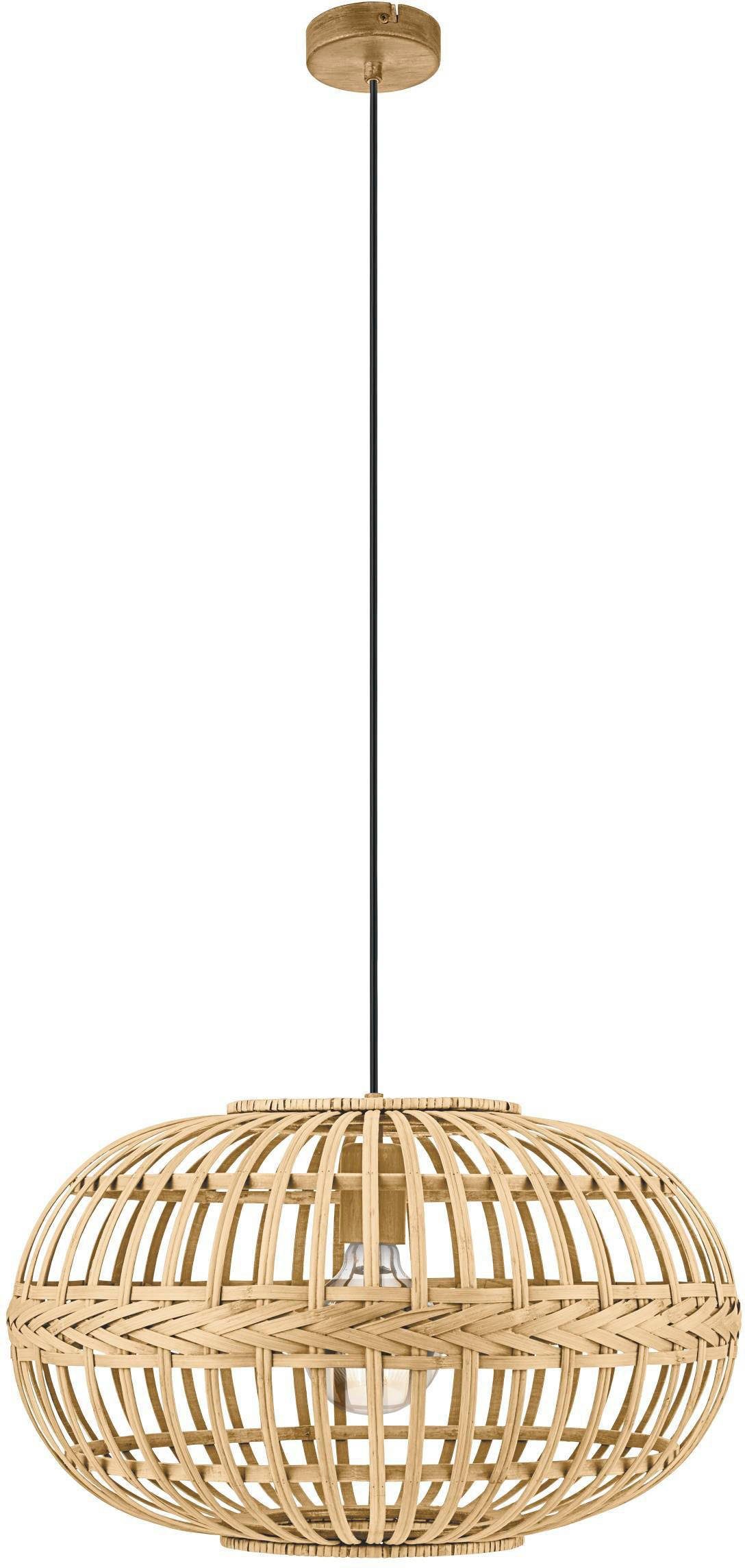 EGLO hanglamp Amsfield Ø38 cm hout