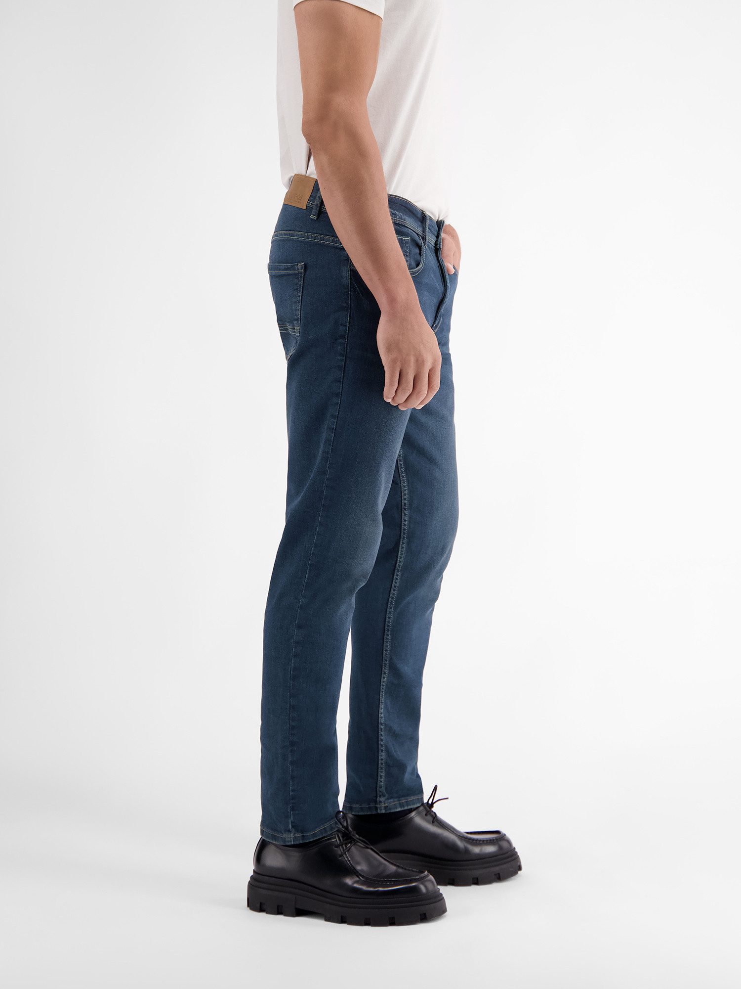 Lerros Relaxbroek LERROS BAXTER 5-Pocket-denim, RELAXED FIT, effen