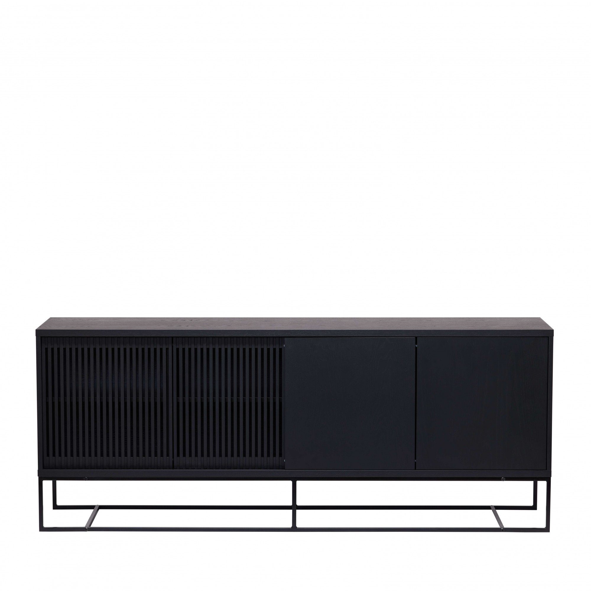 Woodman Dressoir Ende Kast, gedeeltelijk massief, metalen voeten, breedte 188 cm, FSC®
