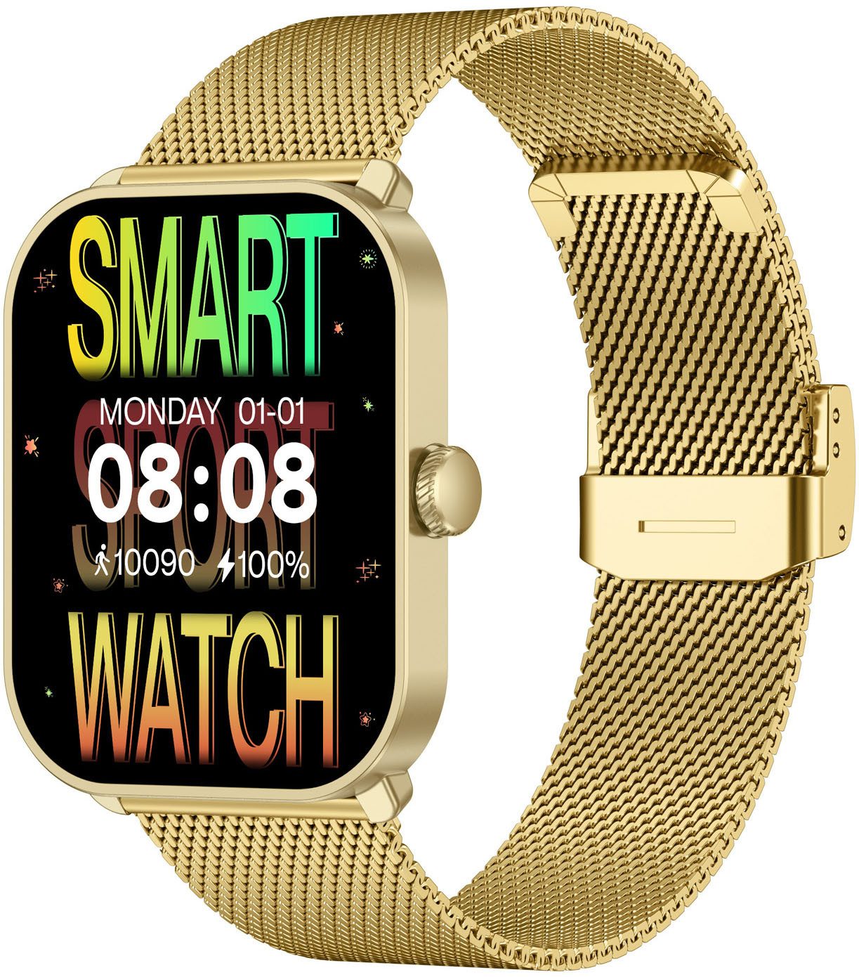 SMARTY 2.0 Smartwatch (set, 2-delig, Met wisselband)