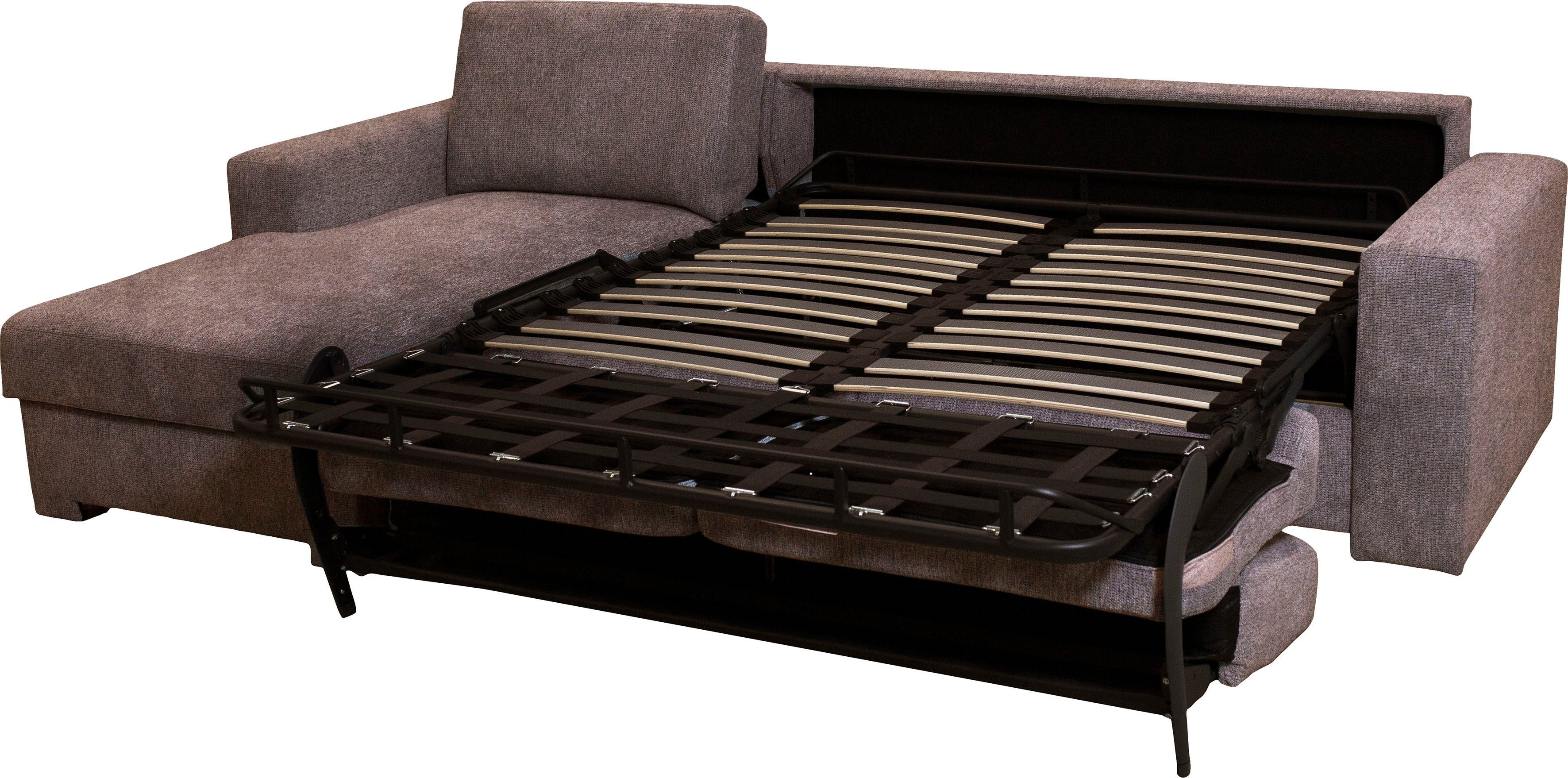 Home affaire Hoekbank Roma "L" slaapfunctie, met ondervering Matras hoogte 14 cm, ligmaat ca 163x198 cm, L-vorm