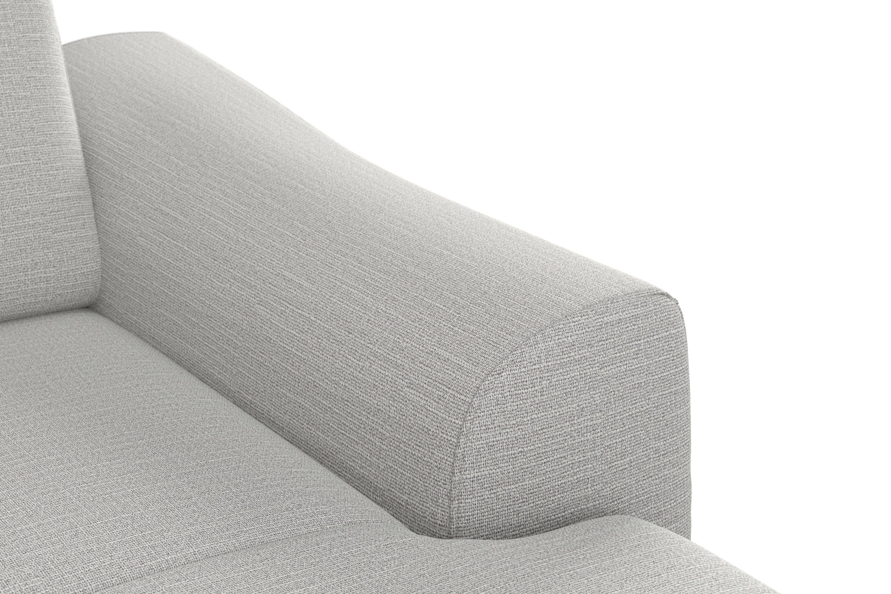 sit&more Zithoek Dundee U-vorm met binnenvering en massief houten poten, naar keuze met verstelbare hoofdsteun
