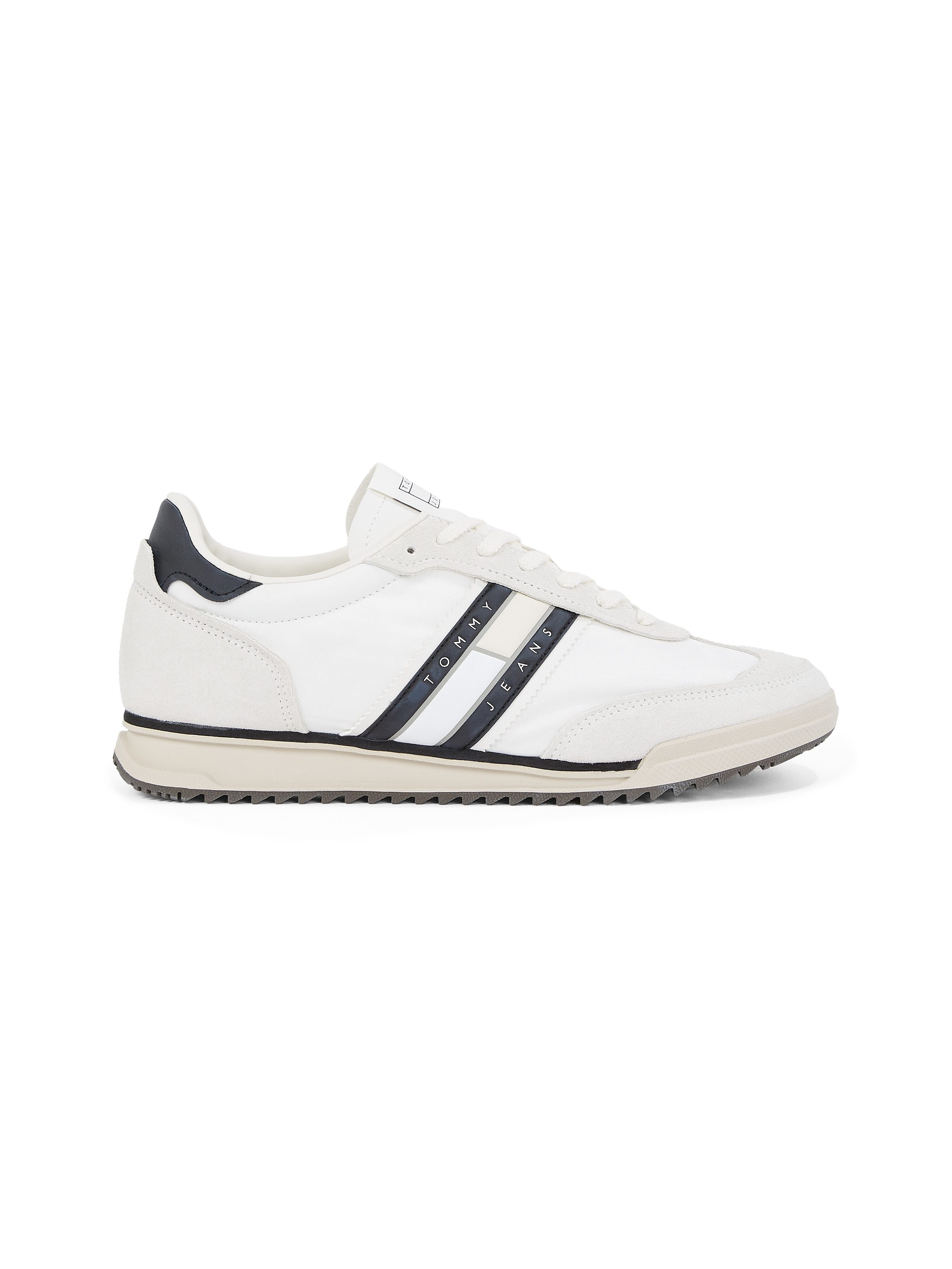 TOMMY JEANS Sneakers TJM RETRO RUNNER CLEATED , vrijetijdsschoen, lage schoen, veterschoen met contrastafwerking