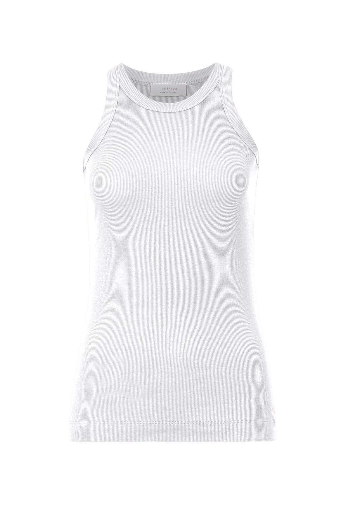 Rich & Royal Geribde tanktop in ribstructuur