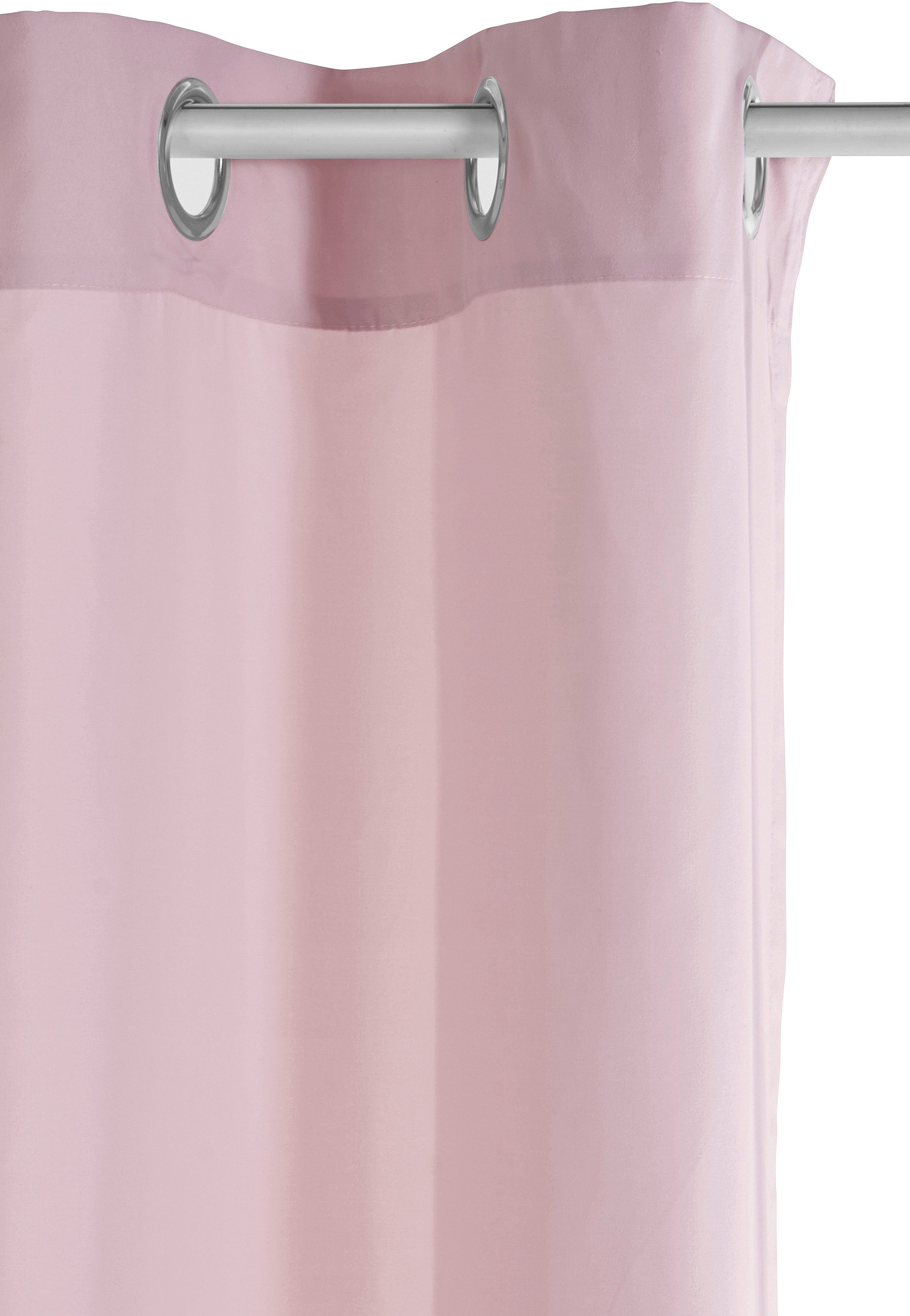 Home affaire Gordijn Parry set van 2, ondoorzichtig, monochroom, basic (2 stuks)