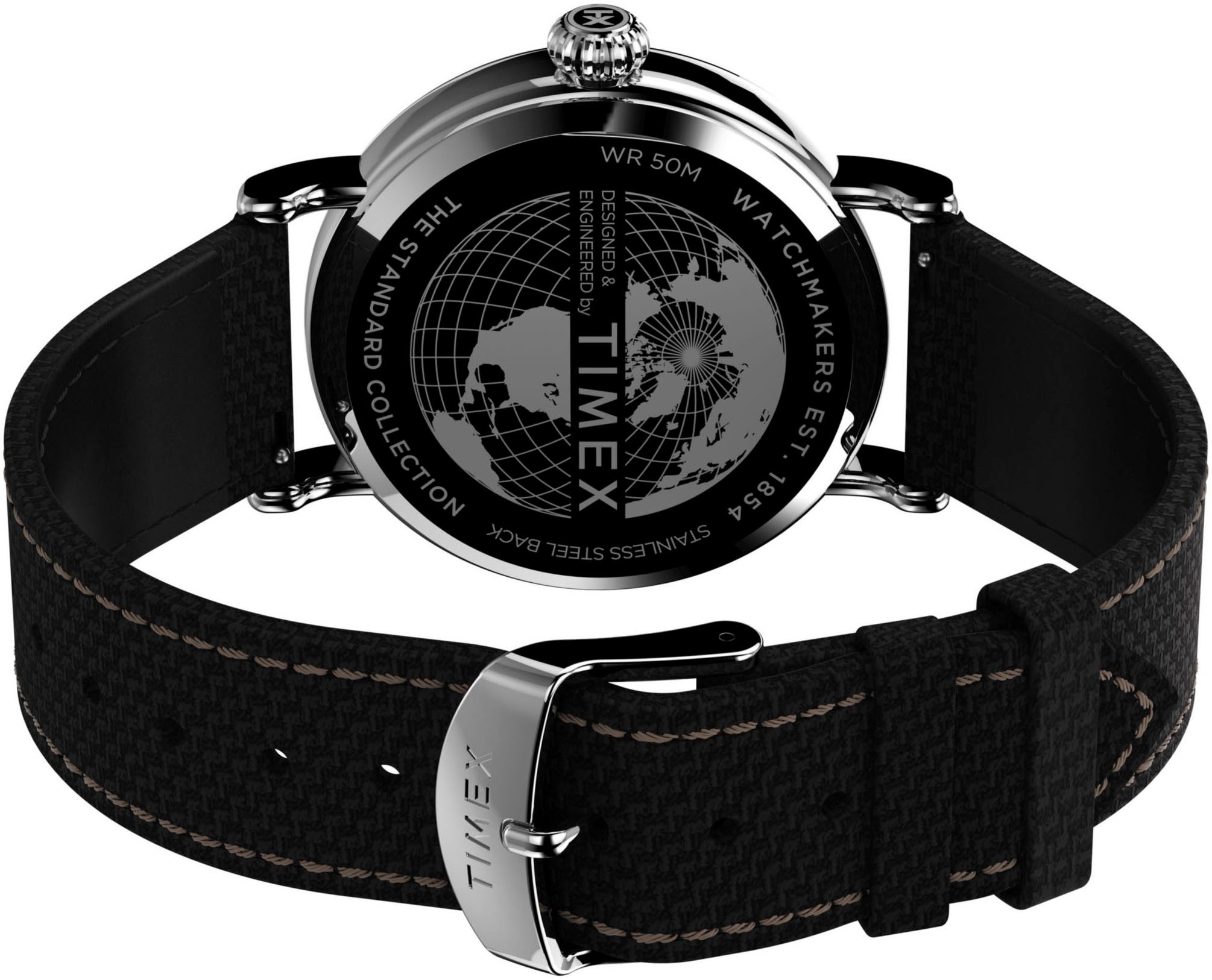 Timex Kwartshorloge WATERBURY STANDARD Armbandhorloge, herenhorloge, lichtgevende wijzers, mineraalglas, analoog