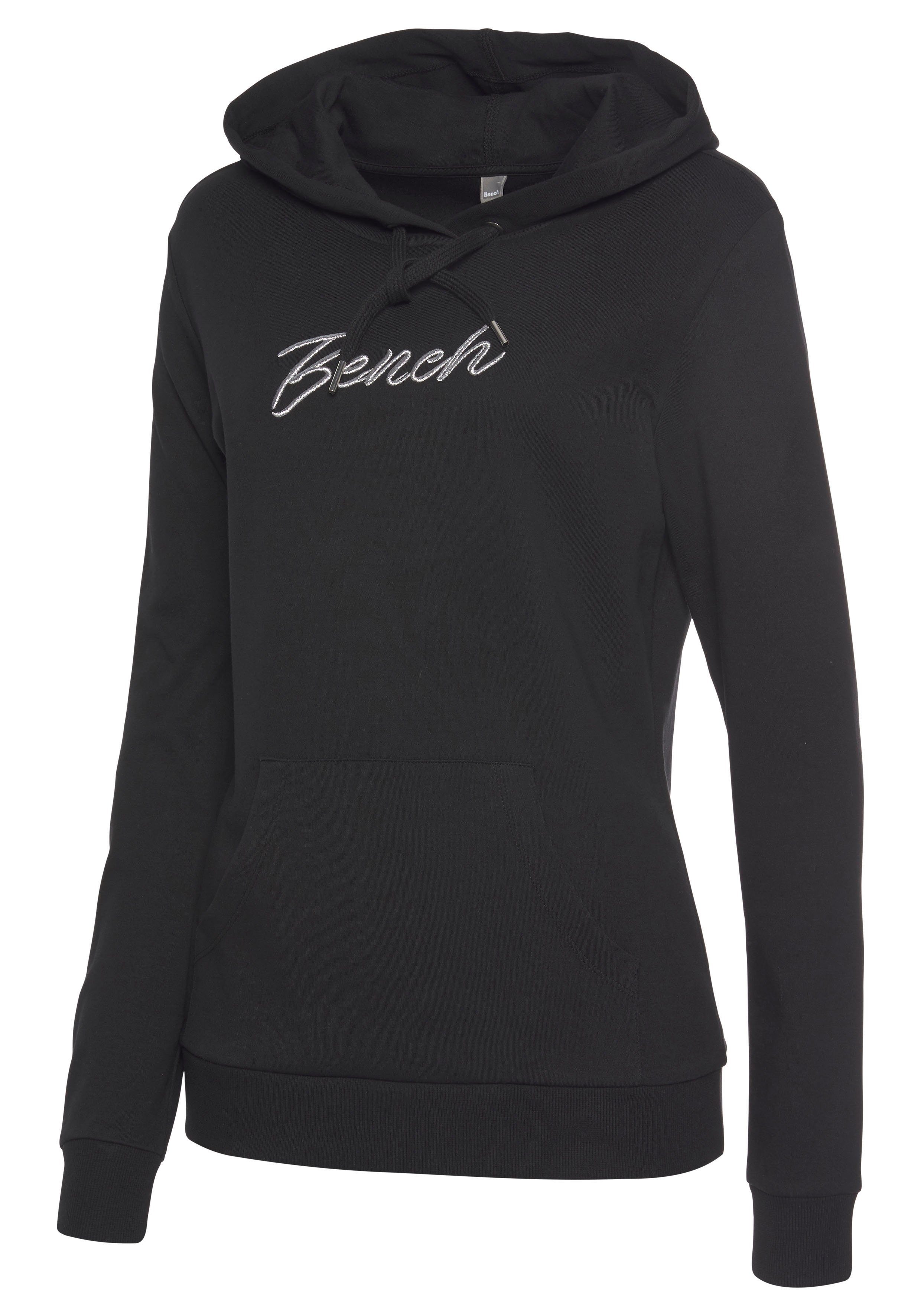Bench. Loungewear Hoodie met glanzende logo-borduurwerk, loungepak, hoodie