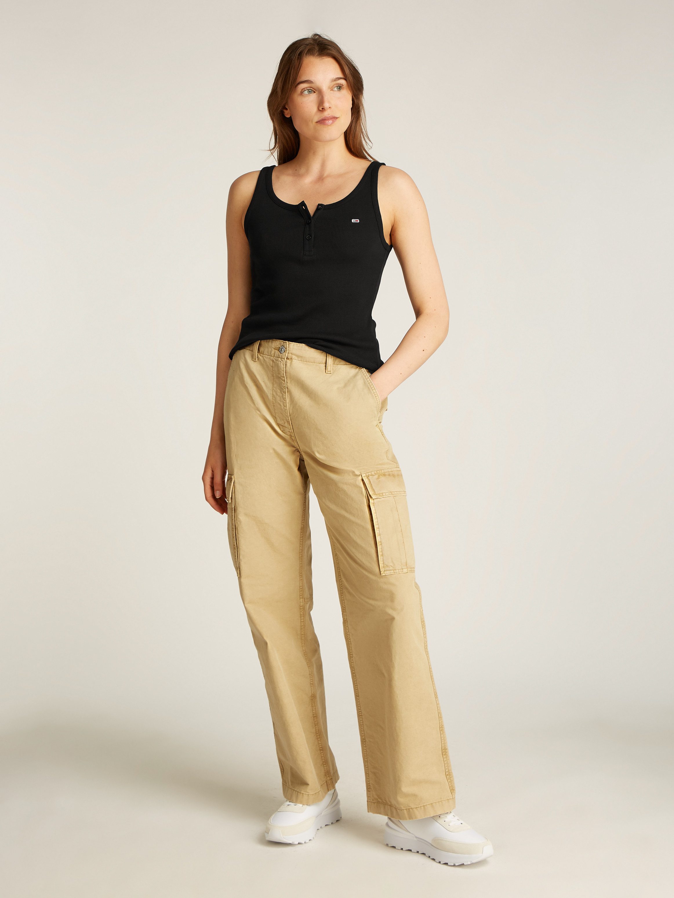 TOMMY JEANS Tanktop TJW SLIM BUTTON TANK