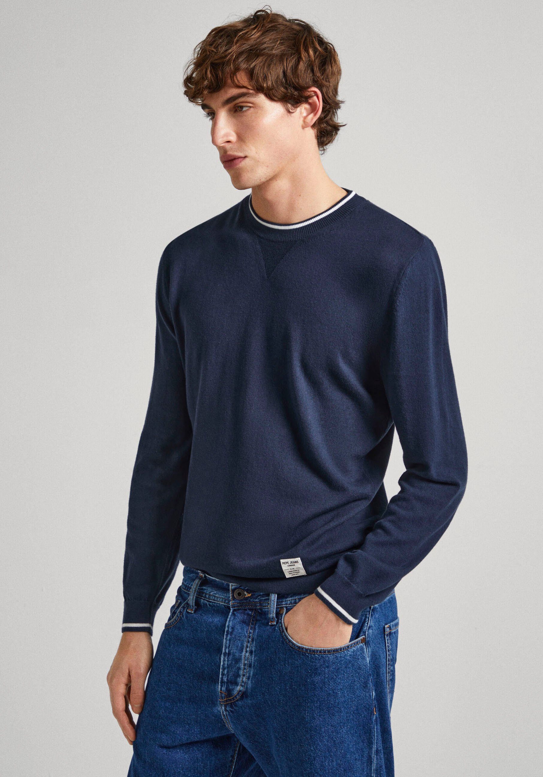 Pepe Jeans Trui met ronde hals Pepe Pullover MIKE