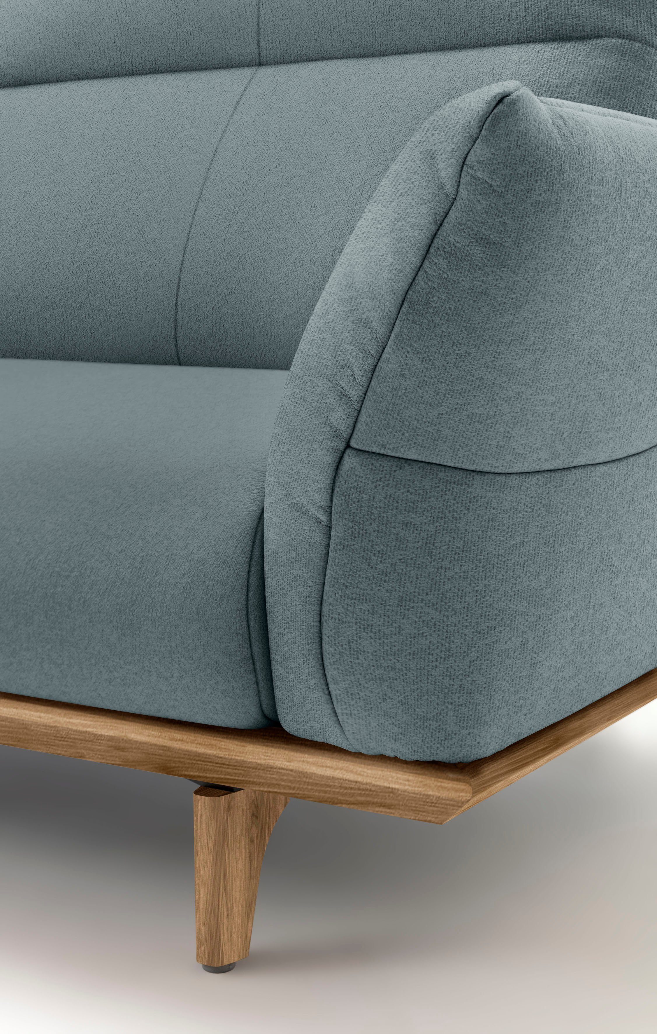 Creation BY ROLF BENZ 4-zitsbank Hs.460 Onderstel in walnotenhout, walnotenhouten poten, breedte 248 cm