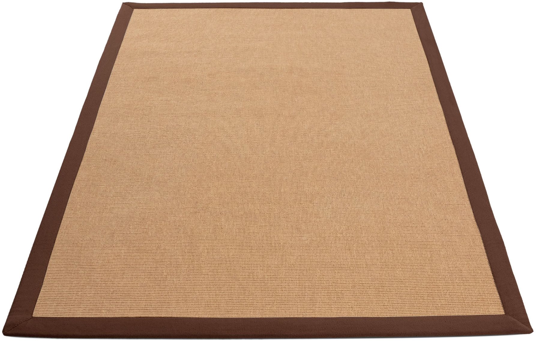 carpetfine Sisalkleed Sisal met gekleurd randdessin, antislip achterzijde