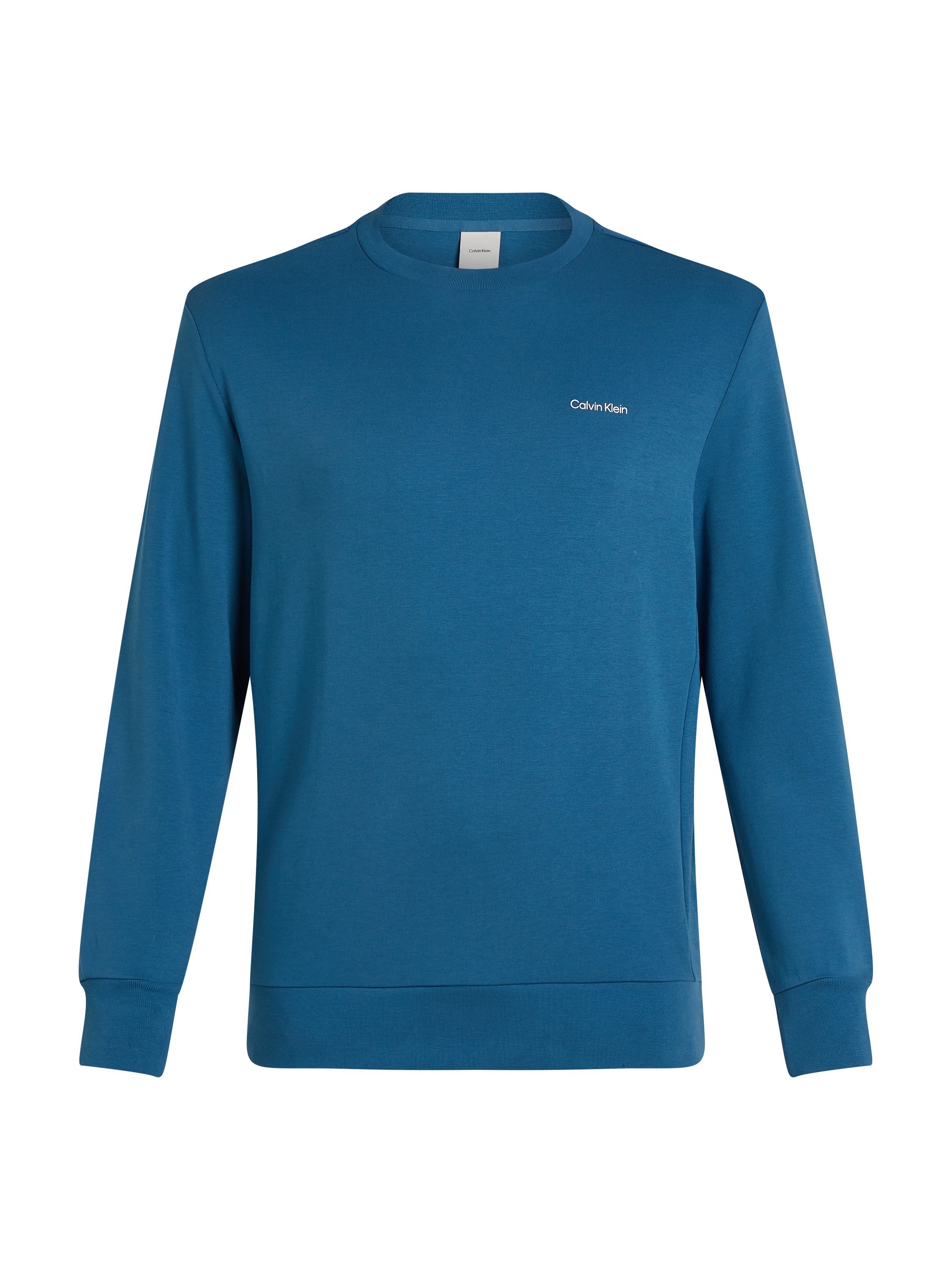 Calvin Klein Sweatshirt BT_MICRO LOGO REPREVE SWEATSHIRT in grote maten met logo-opschrift