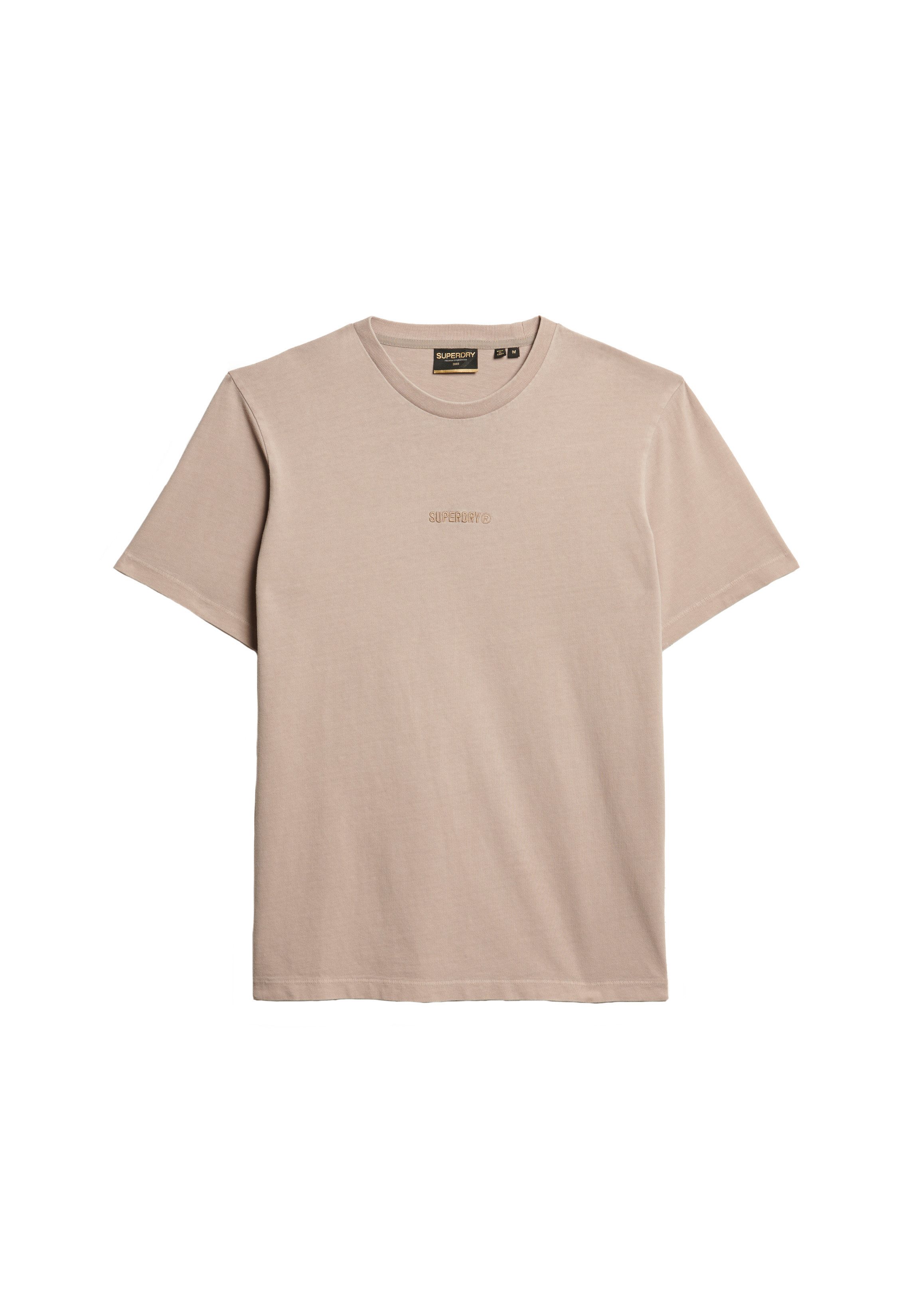 Superdry Shirt met ronde hals MICRO LOGO T SHIRT