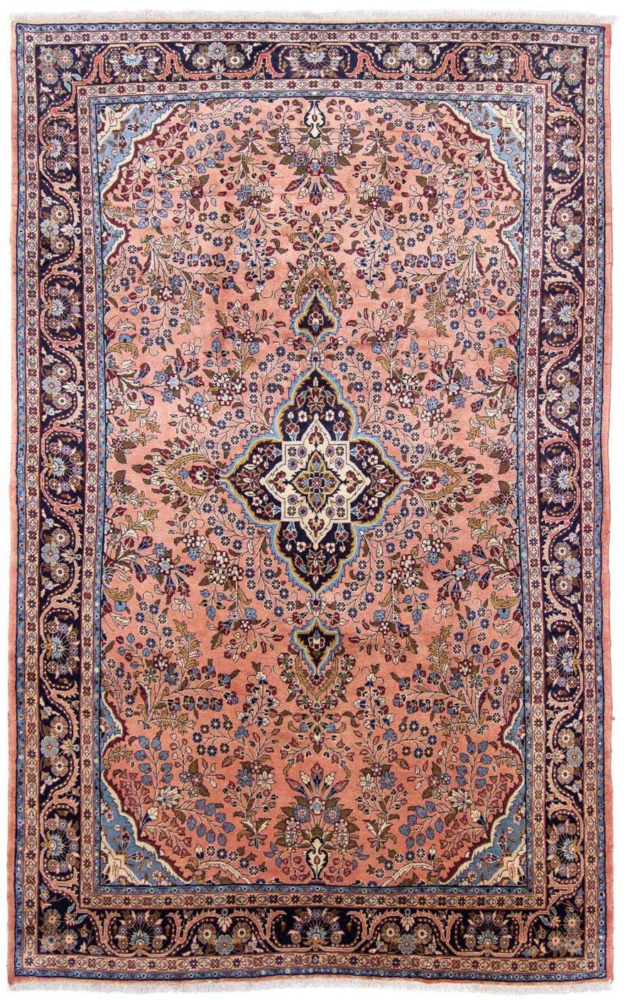 morgenland Wollen kleed Meeraban medaillon ruggine 320 x 202 cm Uniek exemplaar met certificaat