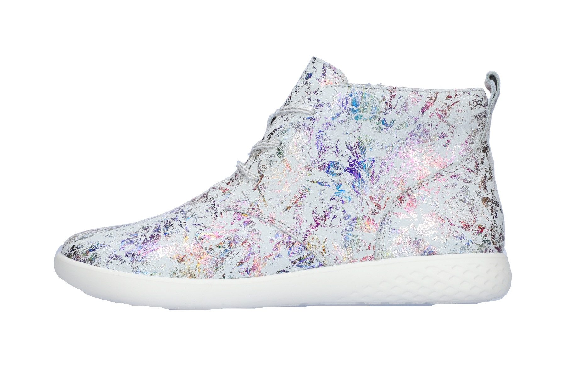 Waldläufer Sneakers H-CLOÉ , veterschoenen, comfortabele schoen, vrijetijdsschoen met metallic-print, breedte h