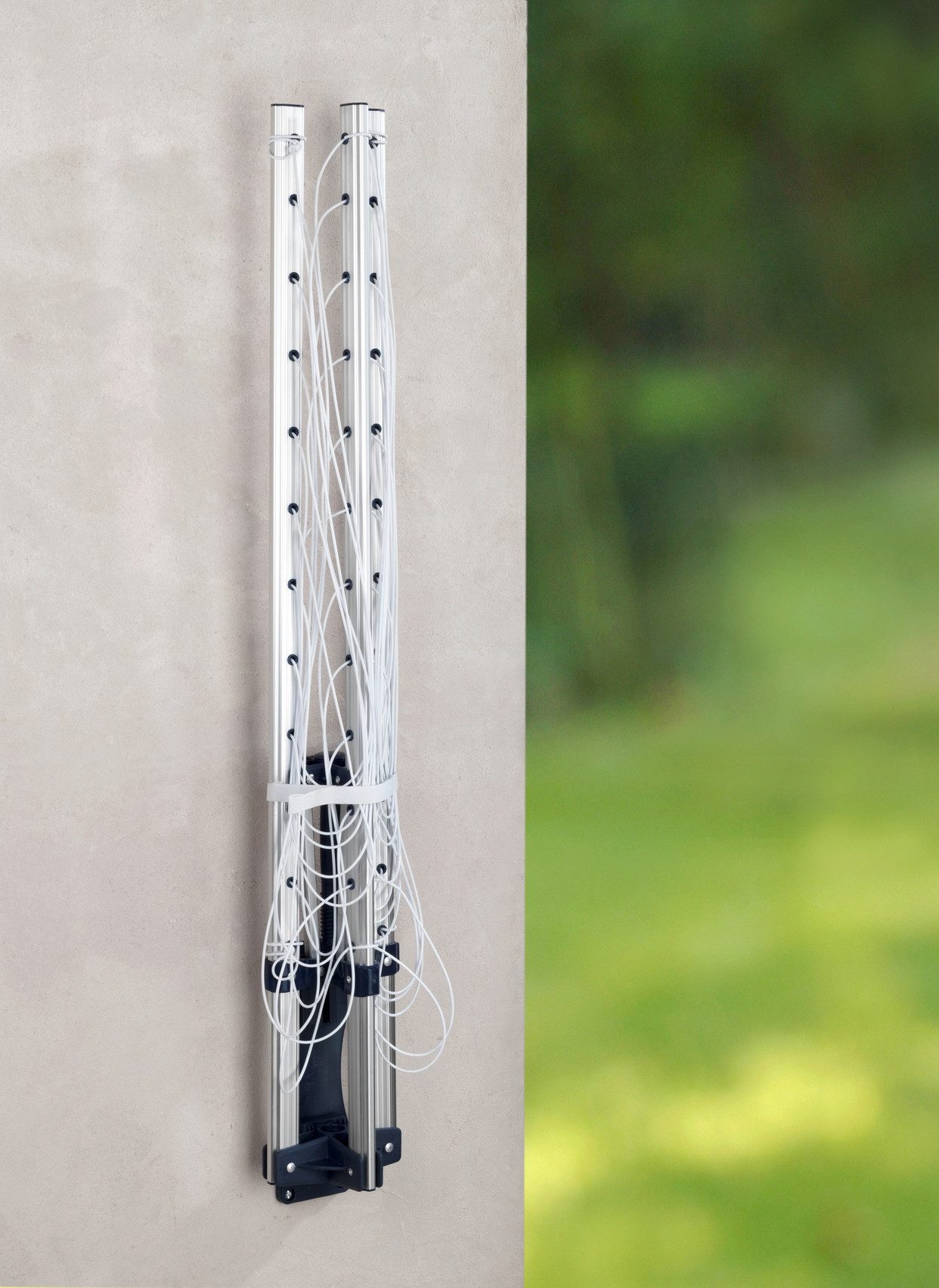 WENKO Wanddroogrek Model Alu 18 m drooglengte, roestvrij aluminium, inklapbaar