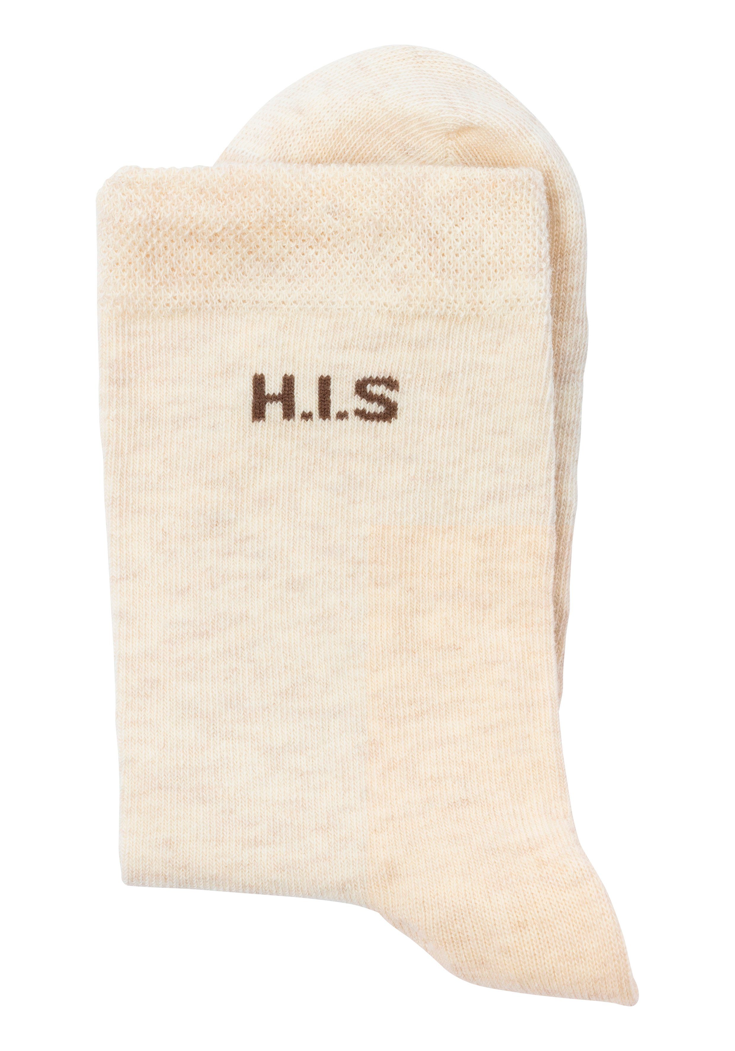 H.I.S Sokken zonder snijdende boord (set, 4 paar)