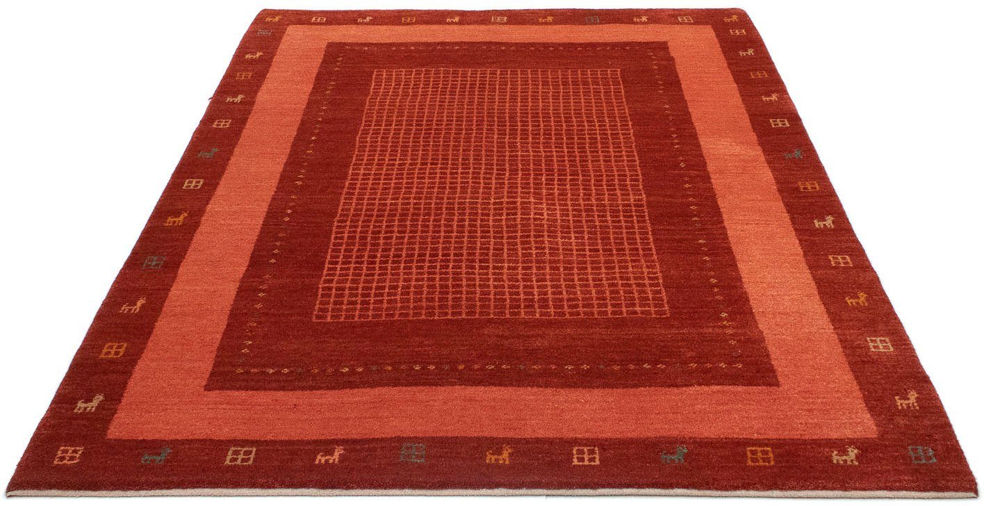 morgenland Wollen kleed Gabbeh-kleed met de hand geknoopt rood handgeknoopt
