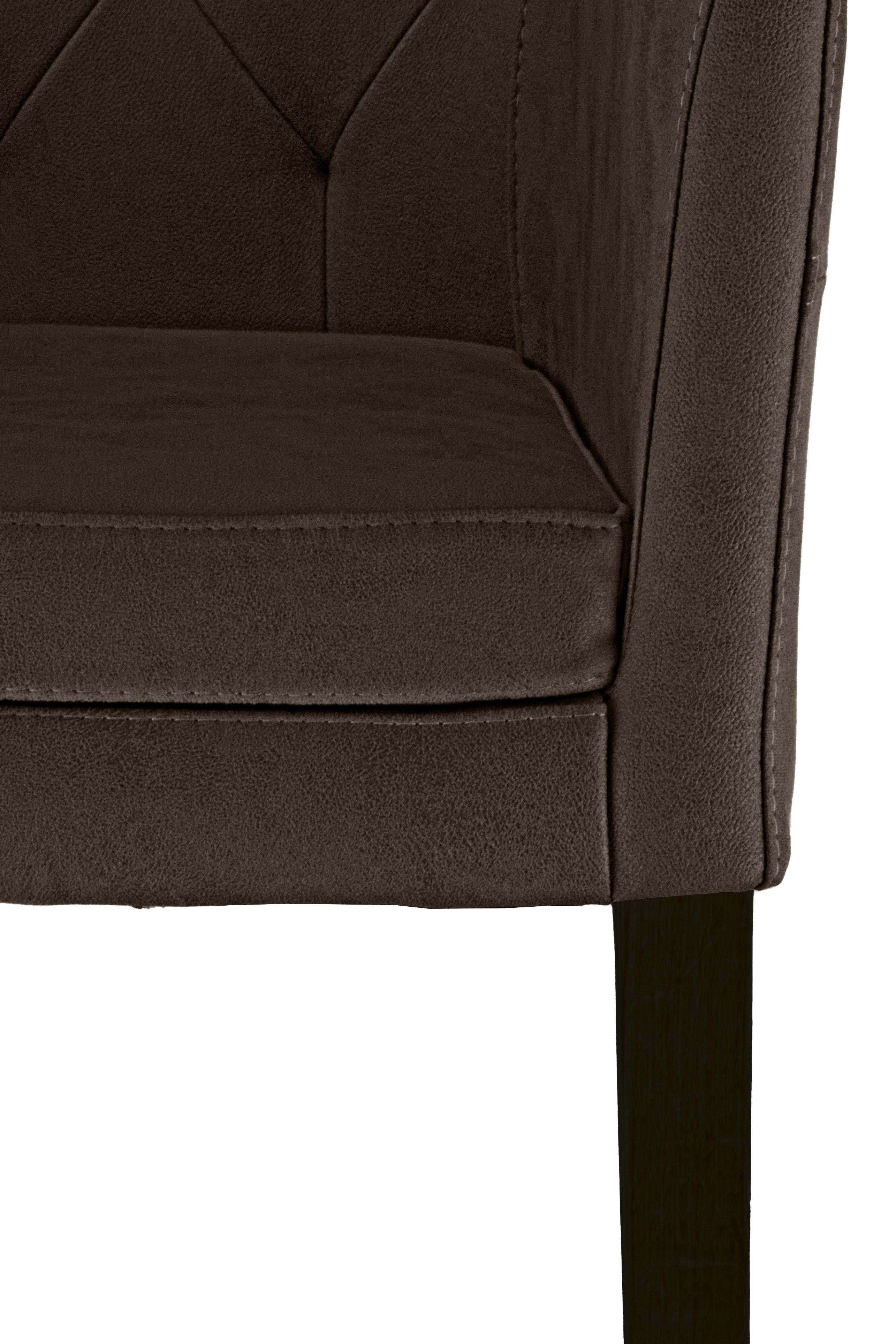 Home affaire Stoel met armleuningen Colorado Frame van massief hout (1 stuk)