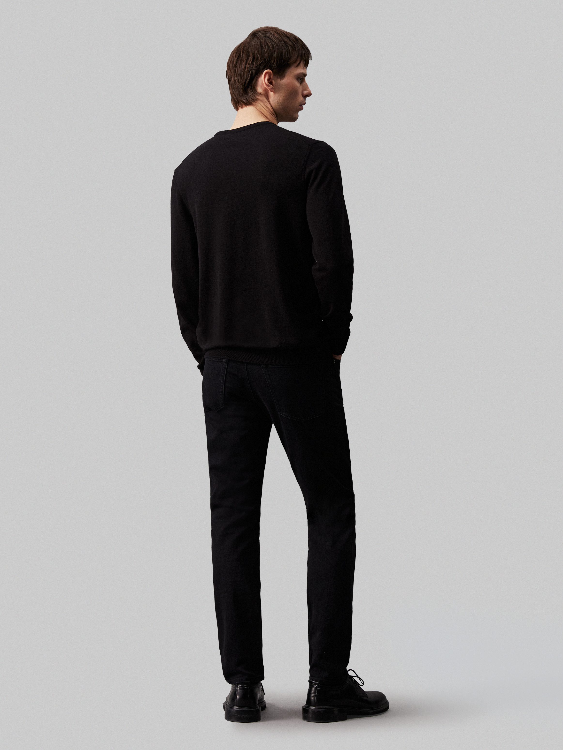 Calvin Klein Trui met ronde hals COTTON SILK BLEND CN SWEATER