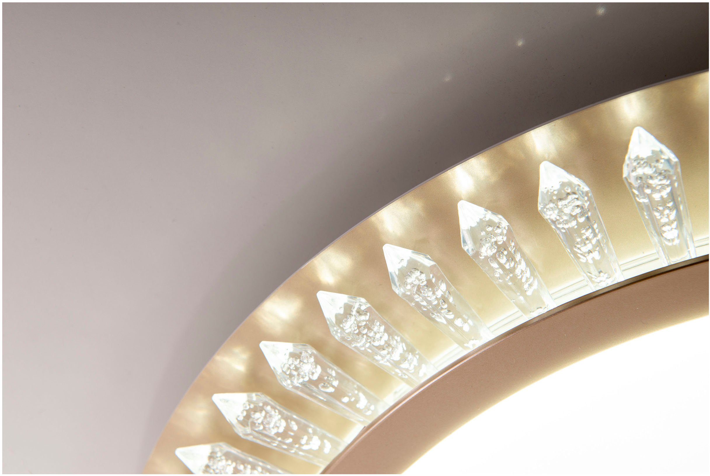 näve Led-plafondlamp Madison dimbaar, cct-kleurwissel in 3-niveaus, afstandsbediening, diamantfacetten (1 stuk)