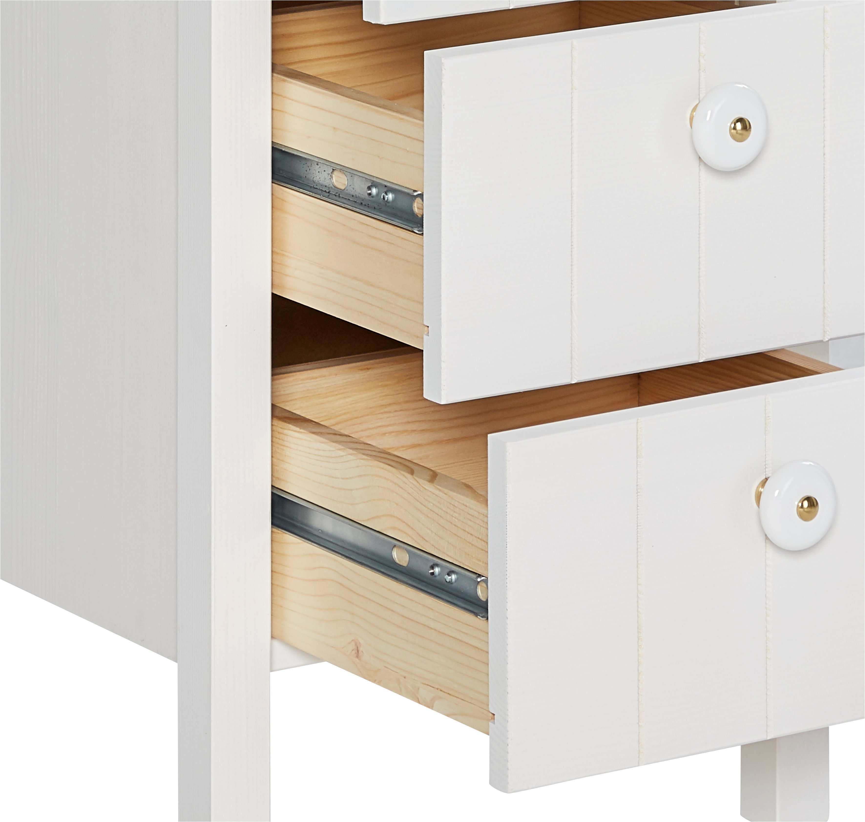 Home affaire Halfhoge kast TINA Badkamermeubel, kast, breedte 34 cm, massief hout