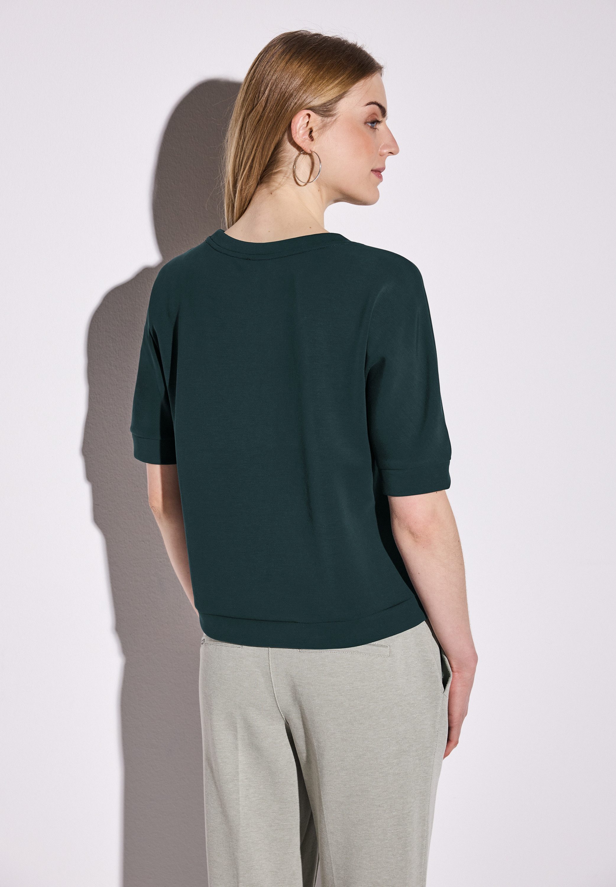 STREET ONE Sweatshirt met een rijgkoord bij de zoom