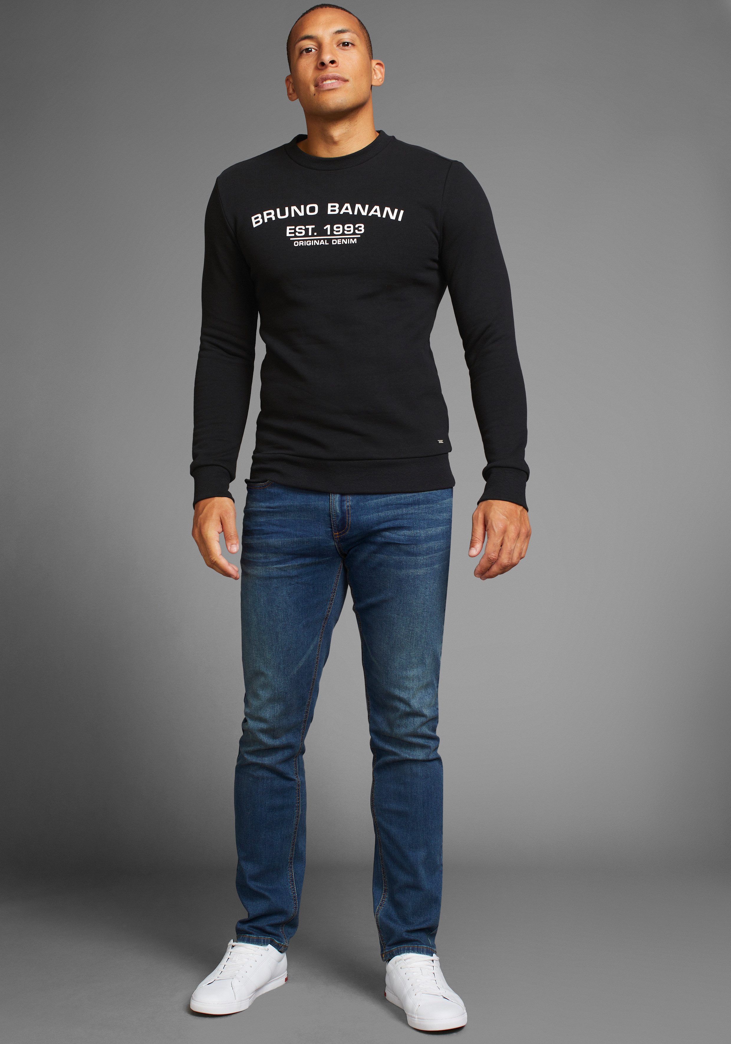 Bruno Banani Sweatshirt met logoprint - nieuwe collectie