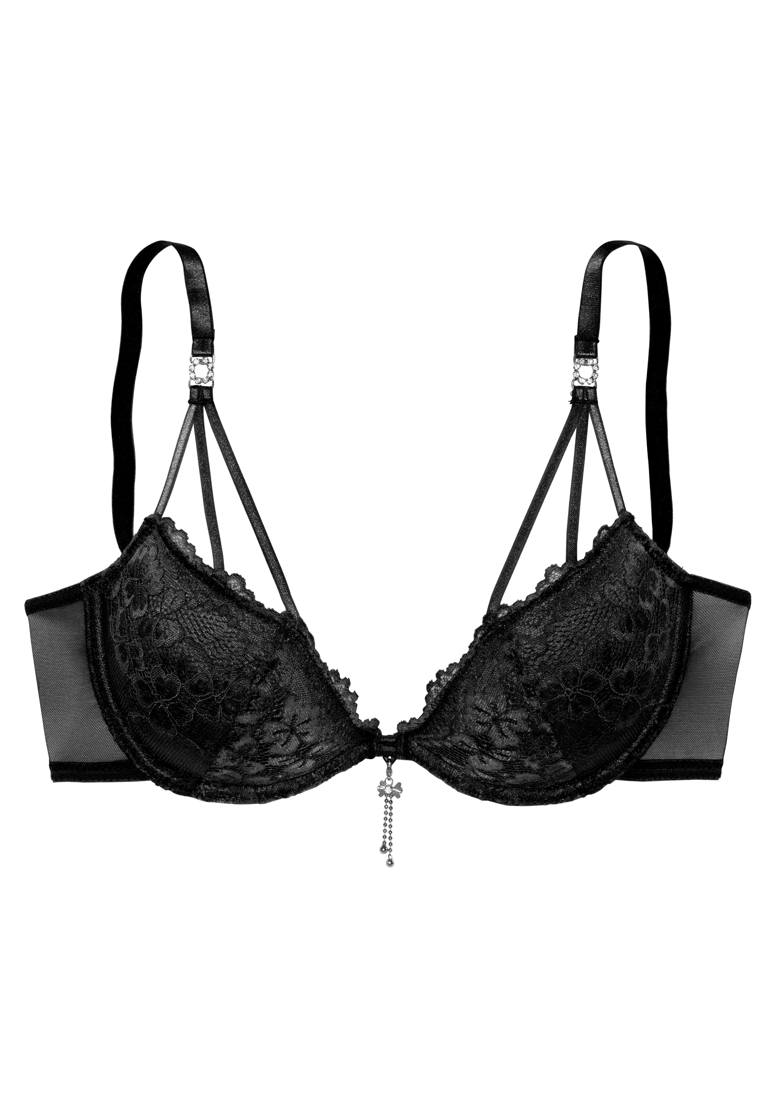 Lascana Push-up-bh met elegante sieraden lingerie