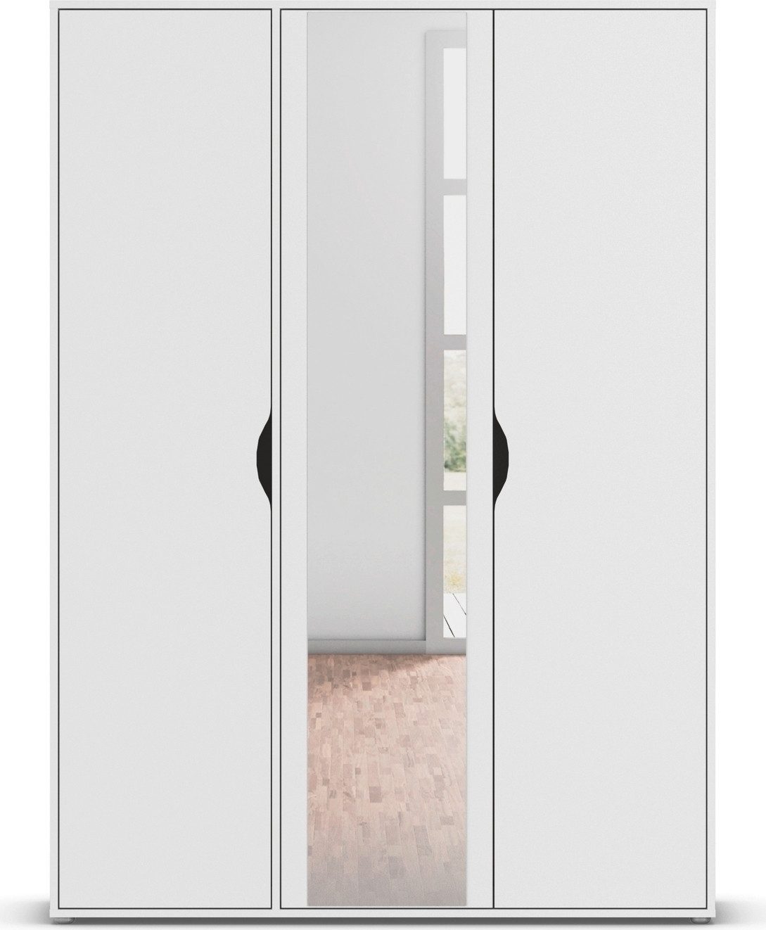 rauch Draaideurkast Kledingkast Kast Garderobe Wasmand NARAI met Spiegel Greefaansluitingen voor een greeploze look TOPSELLER MADE IN GERMANY