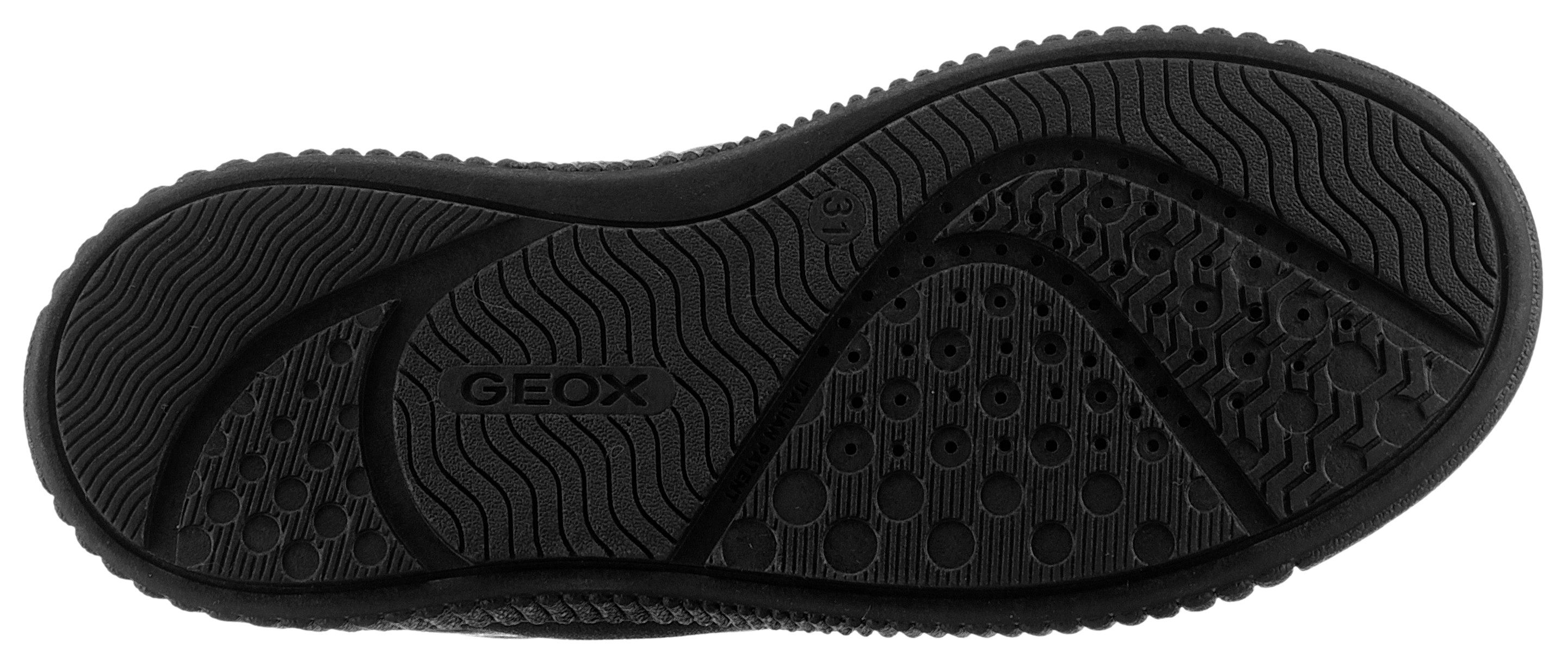 Geox Sneakers J LAQUINNY GIRL B High top sneaker, veterschoenen, vrijetijdsschoen met rits