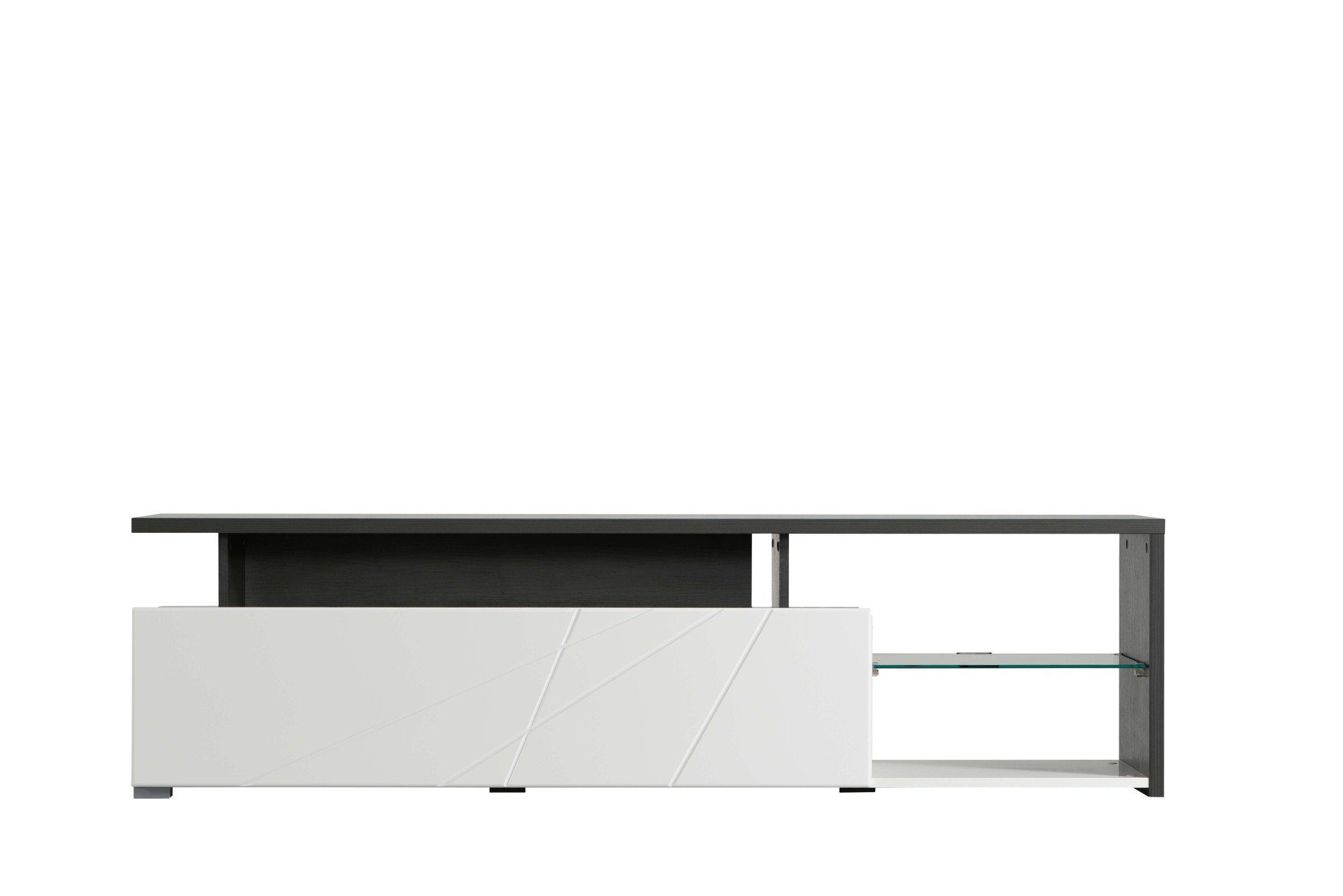INOSIGN Tv-meubel Arctic TV-Board TV-kast, Br. 170 cm, met en zonder LED-verlichting, front met frezing